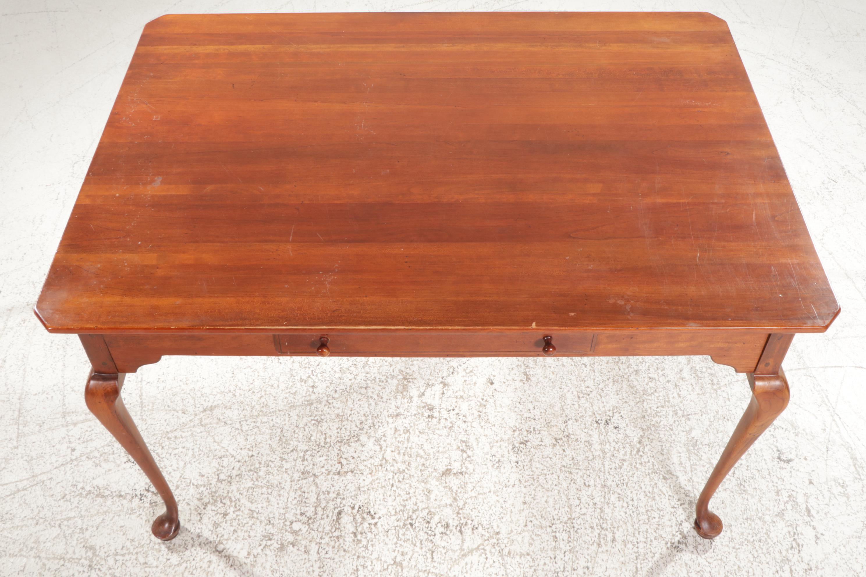 Bob Timberlake Queen Anne Style Cherry Dining Table, Late 20th Century EBTH