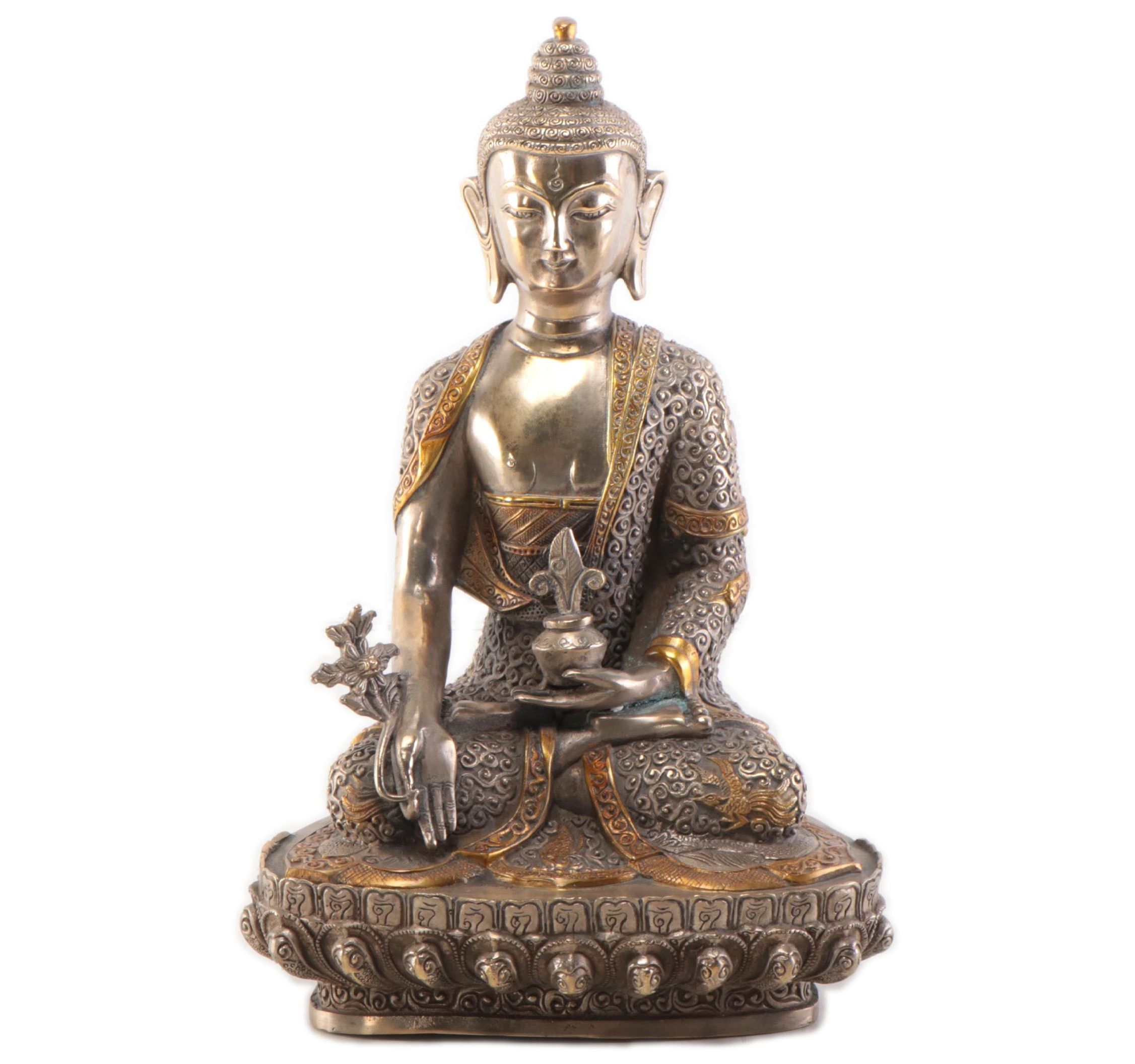Tibetan Style Metal Buddha Sculpture | EBTH