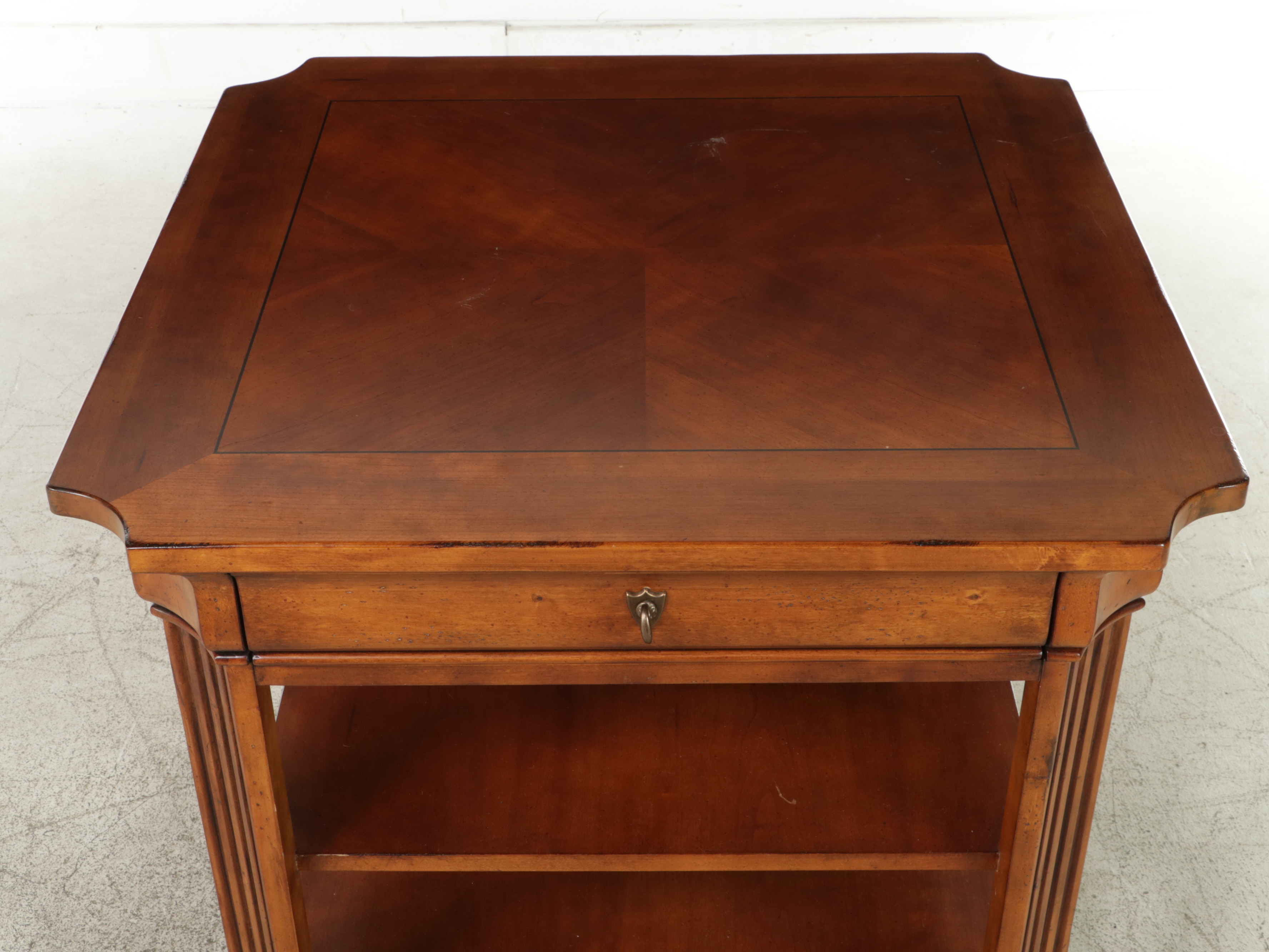Stanley Furniture Louis Philippe Style Cherrywood Bookcase Table EBTH
