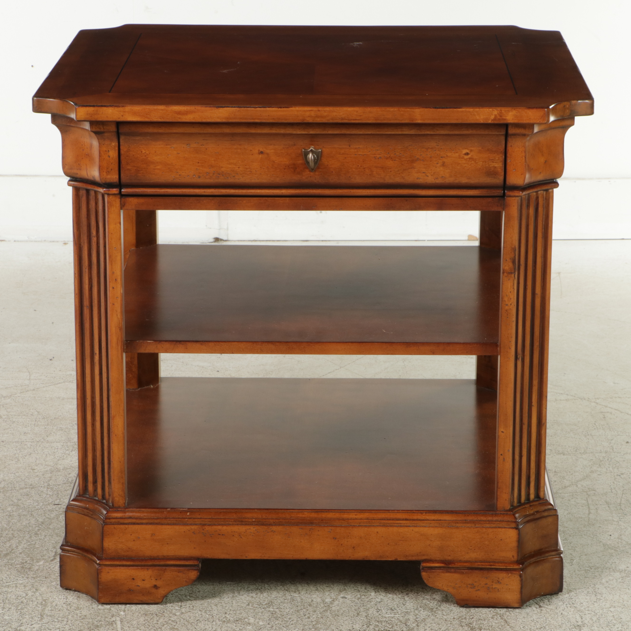 Stanley Furniture Louis Philippe Style Cherrywood Bookcase Table EBTH