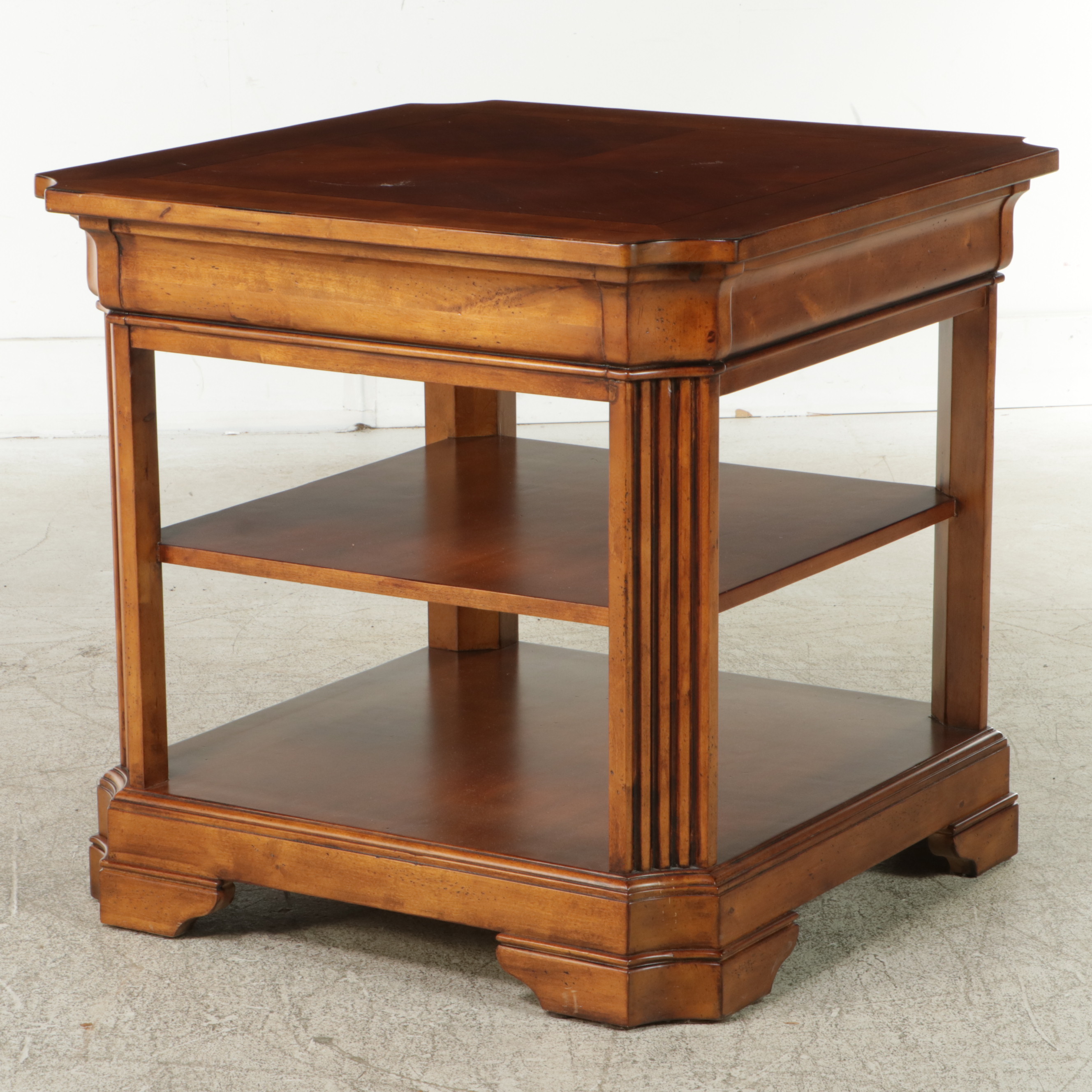 Stanley Furniture Louis Philippe Style Cherrywood Bookcase Table EBTH