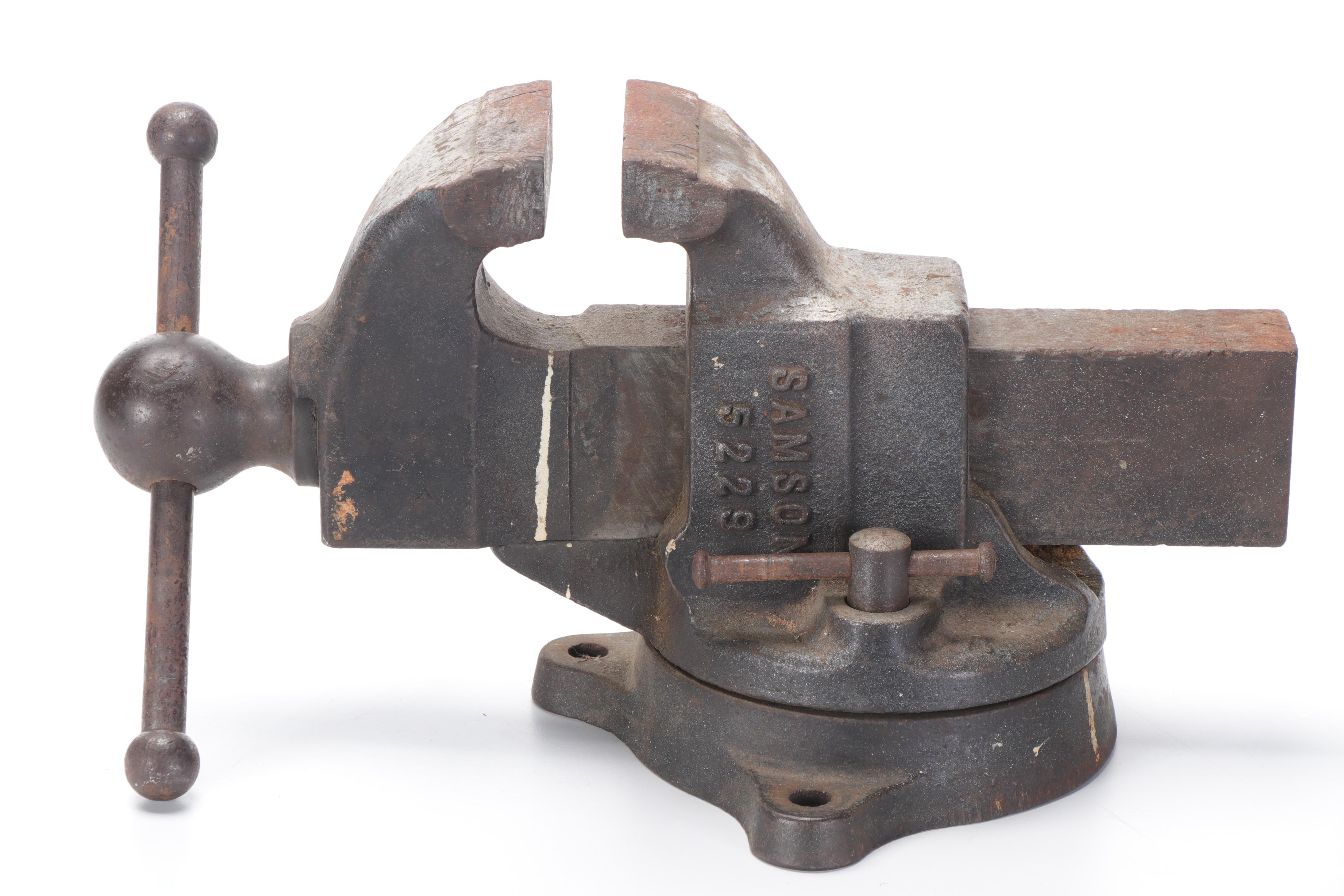 Samson Cast Iron Workbench Vise EBTH
