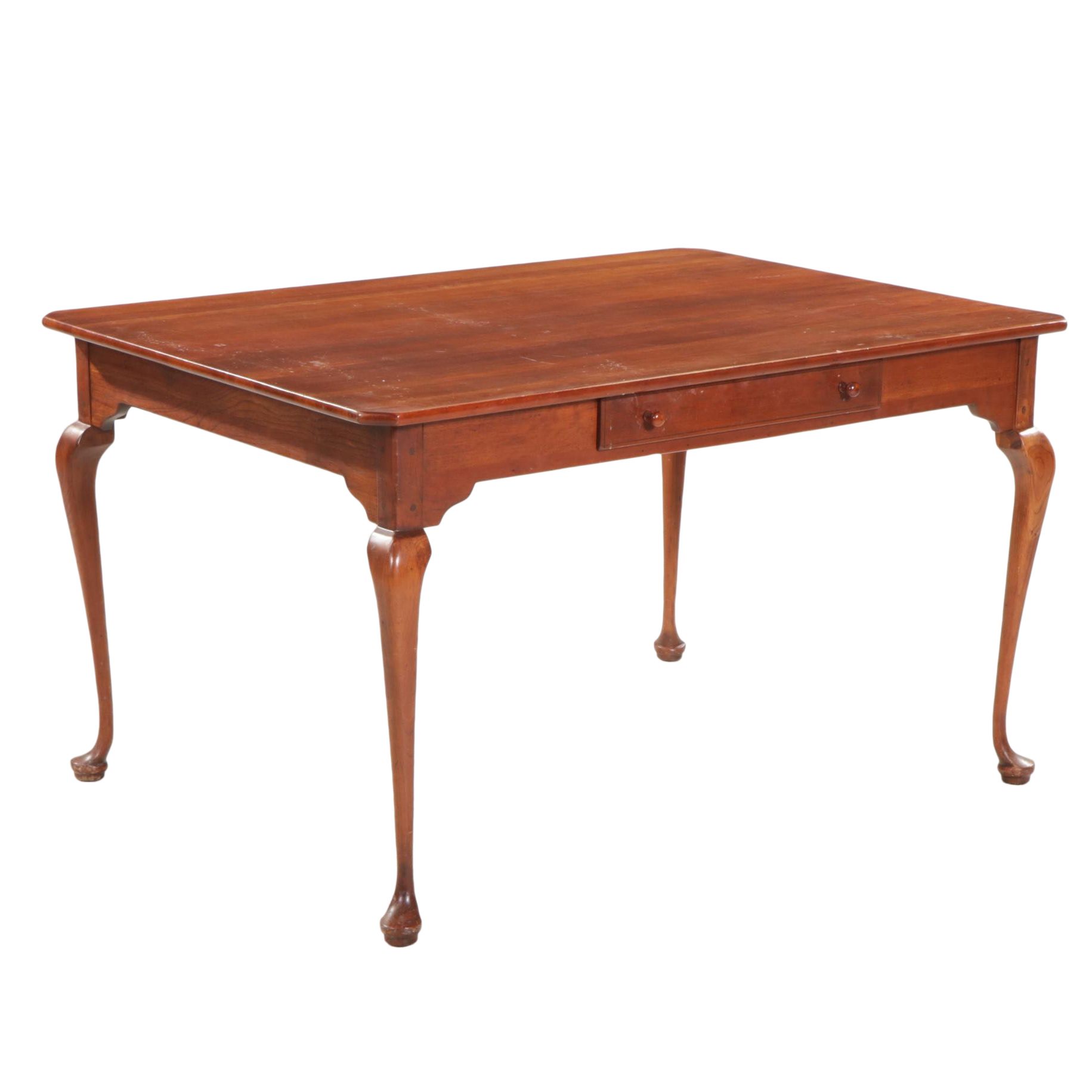 Bob Timberlake Queen Anne Style Cherry Dining Table, Late 20th Century EBTH