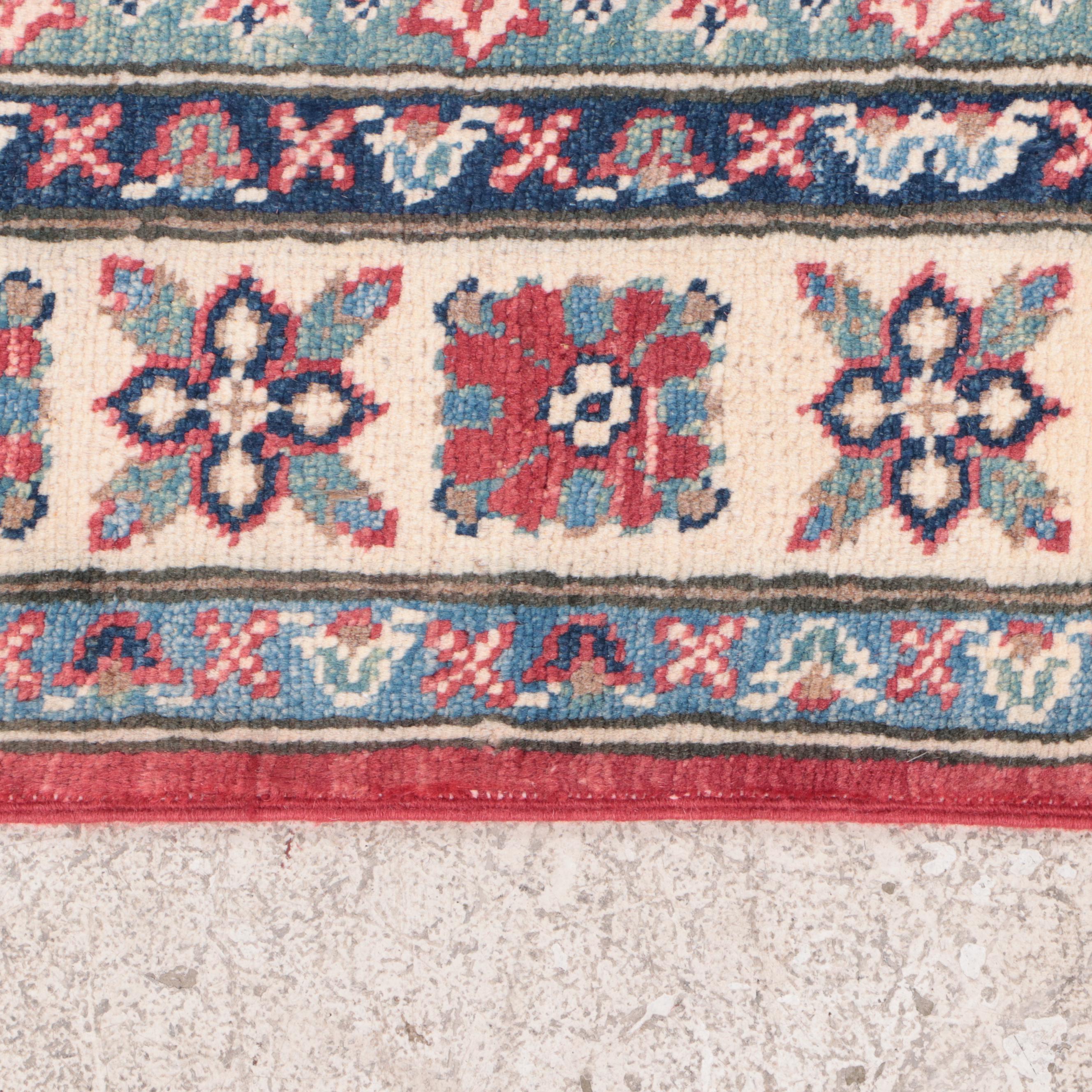 2'8 x 4'3 HandKnotted Pakistani Kazak Accent Rug EBTH