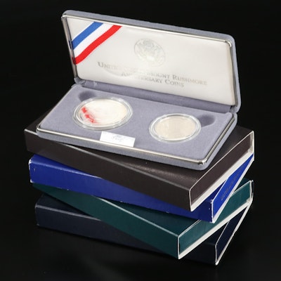 Five Modern Commemorative Two-Coin Proof Sets