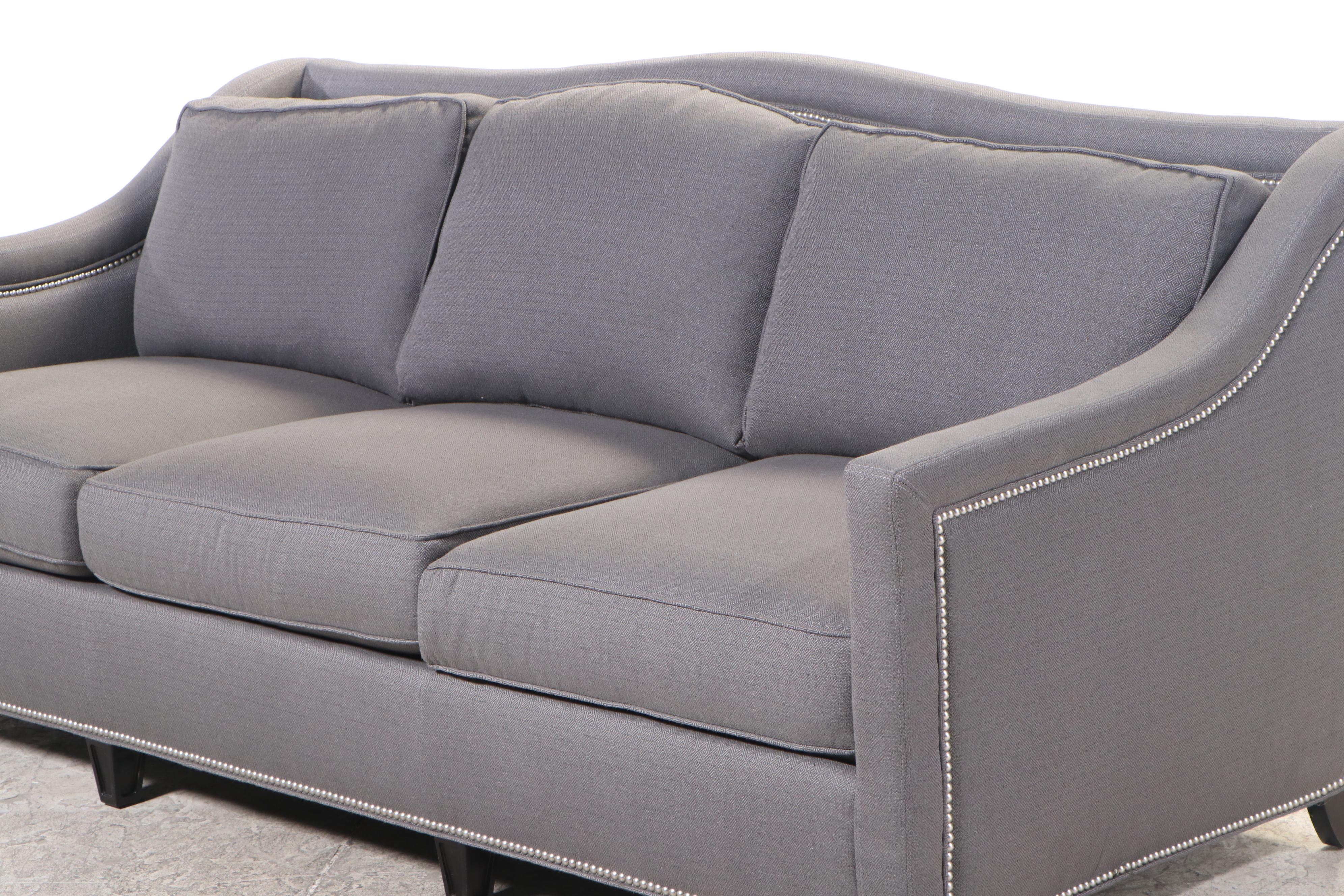 Taylor King Furniture CustomUpholstered Sofa with Nailhead Trim EBTH