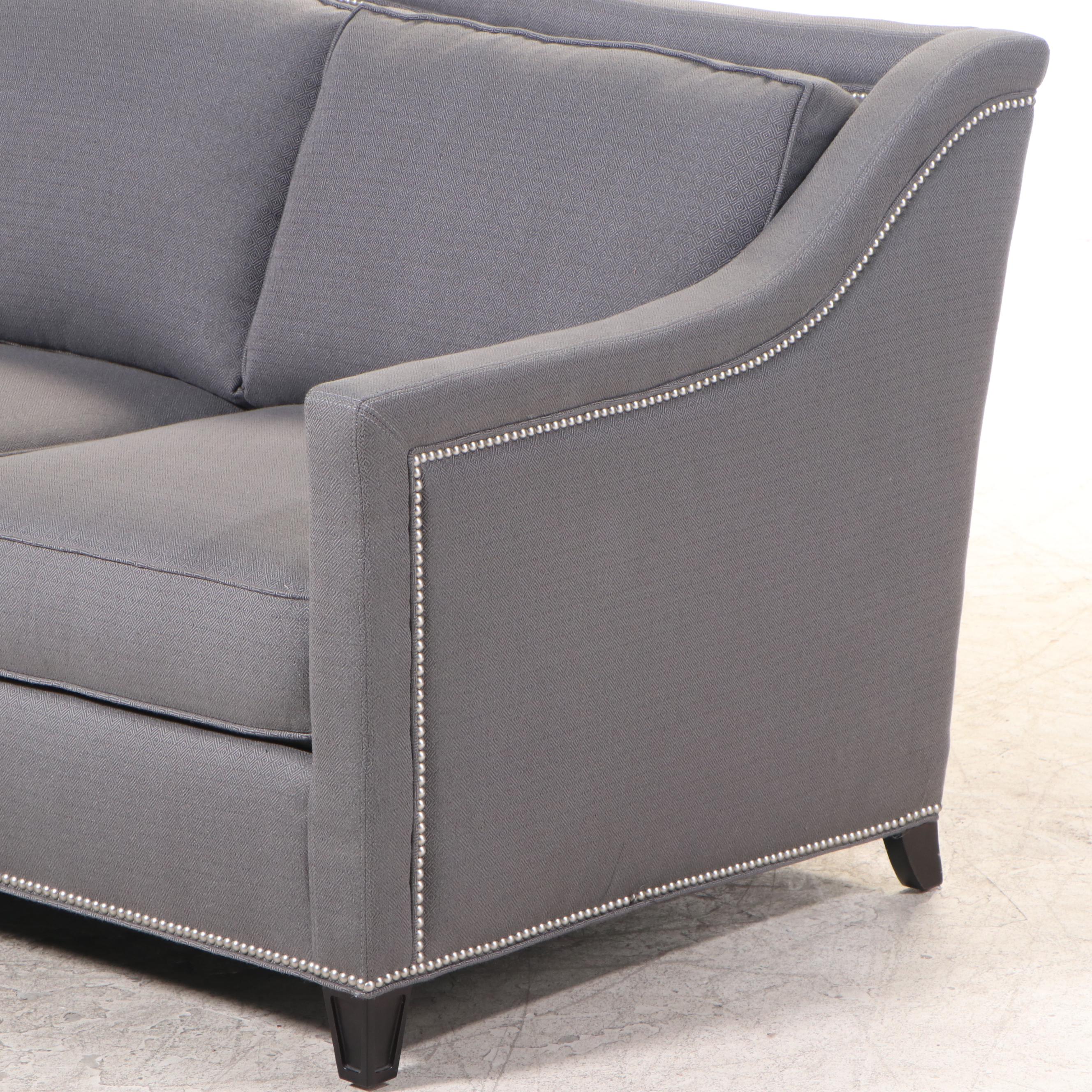 Taylor King Furniture CustomUpholstered Sofa with Nailhead Trim EBTH