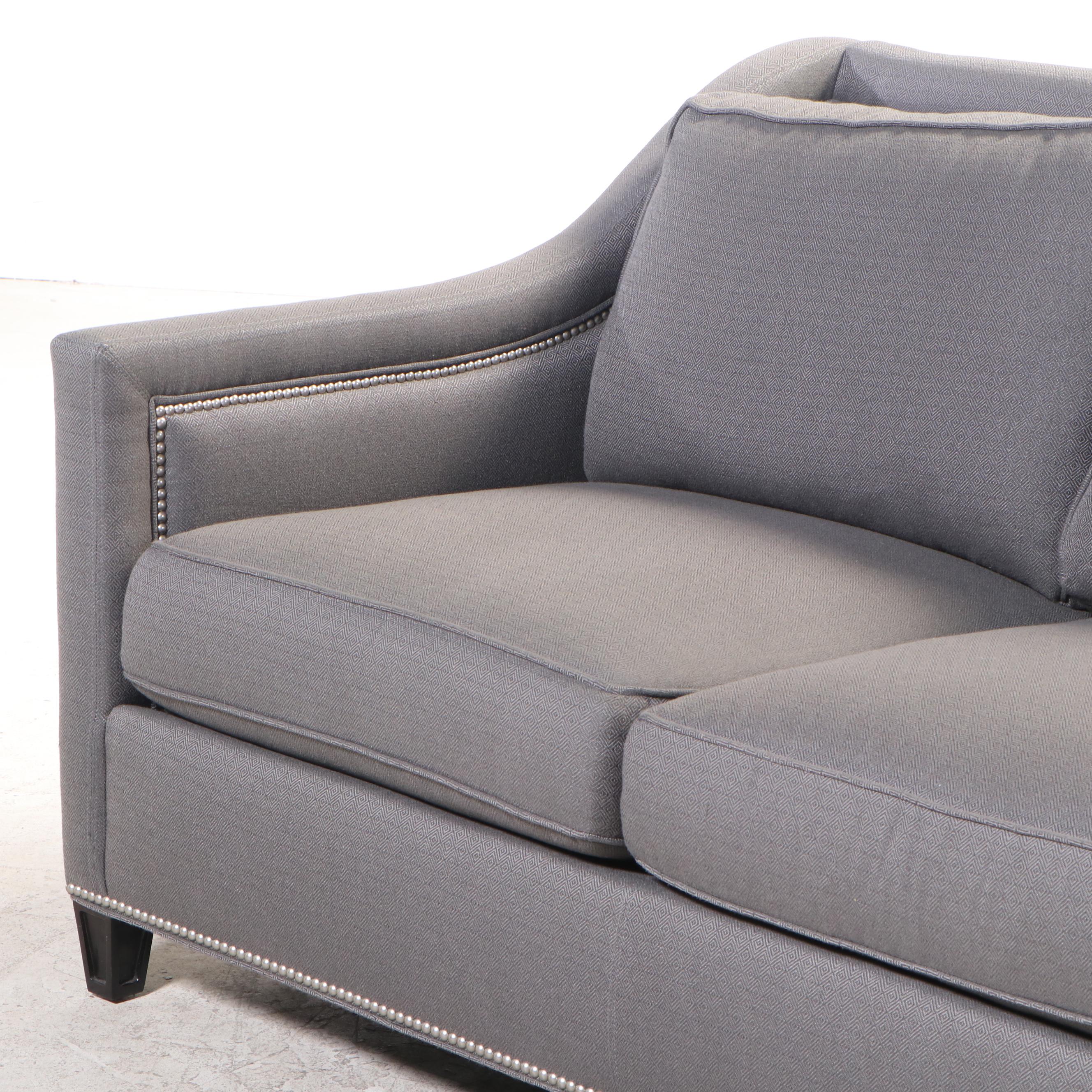 Taylor King Furniture CustomUpholstered Sofa with Nailhead Trim EBTH