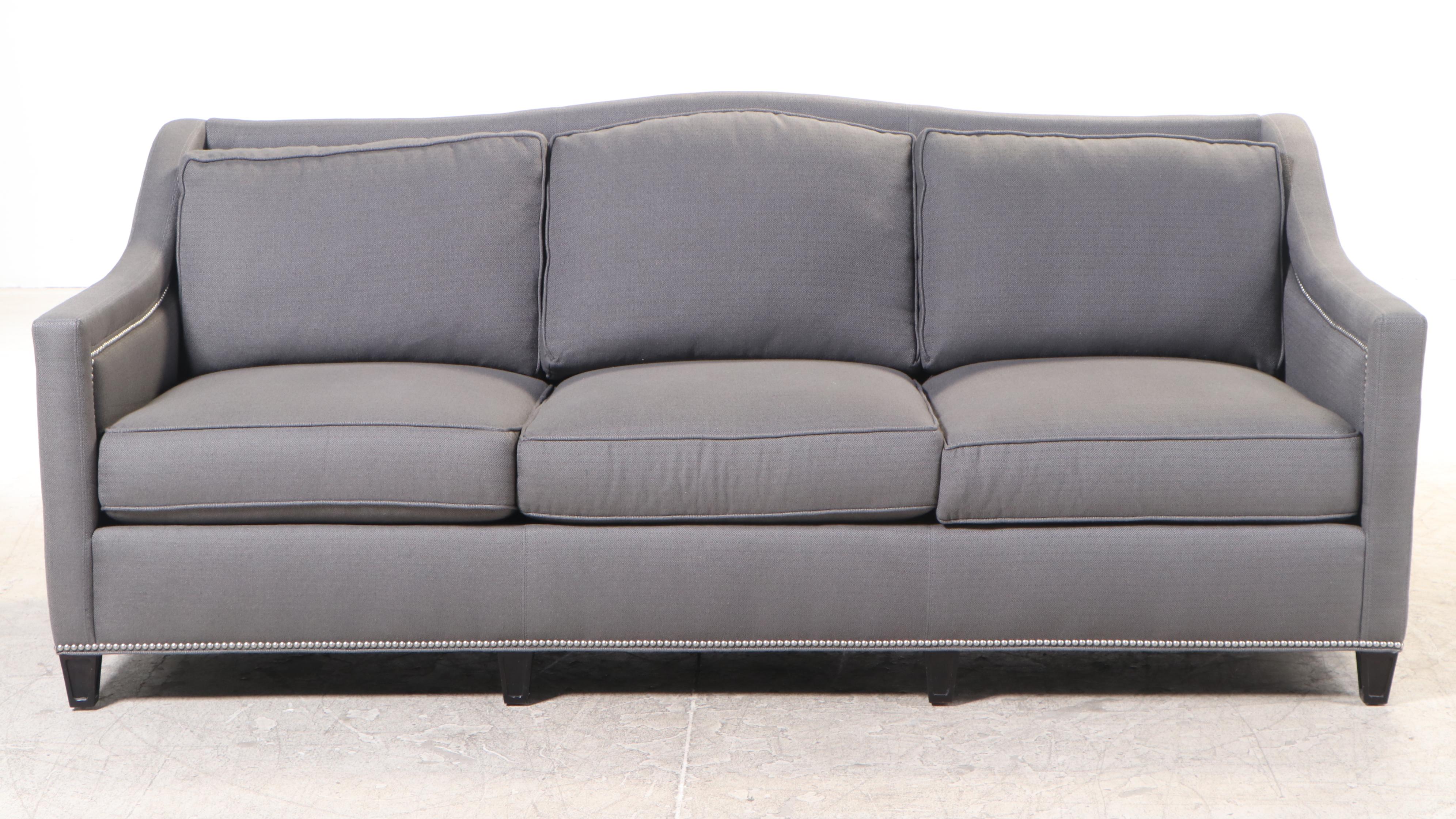 Taylor King Furniture CustomUpholstered Sofa with Nailhead Trim EBTH