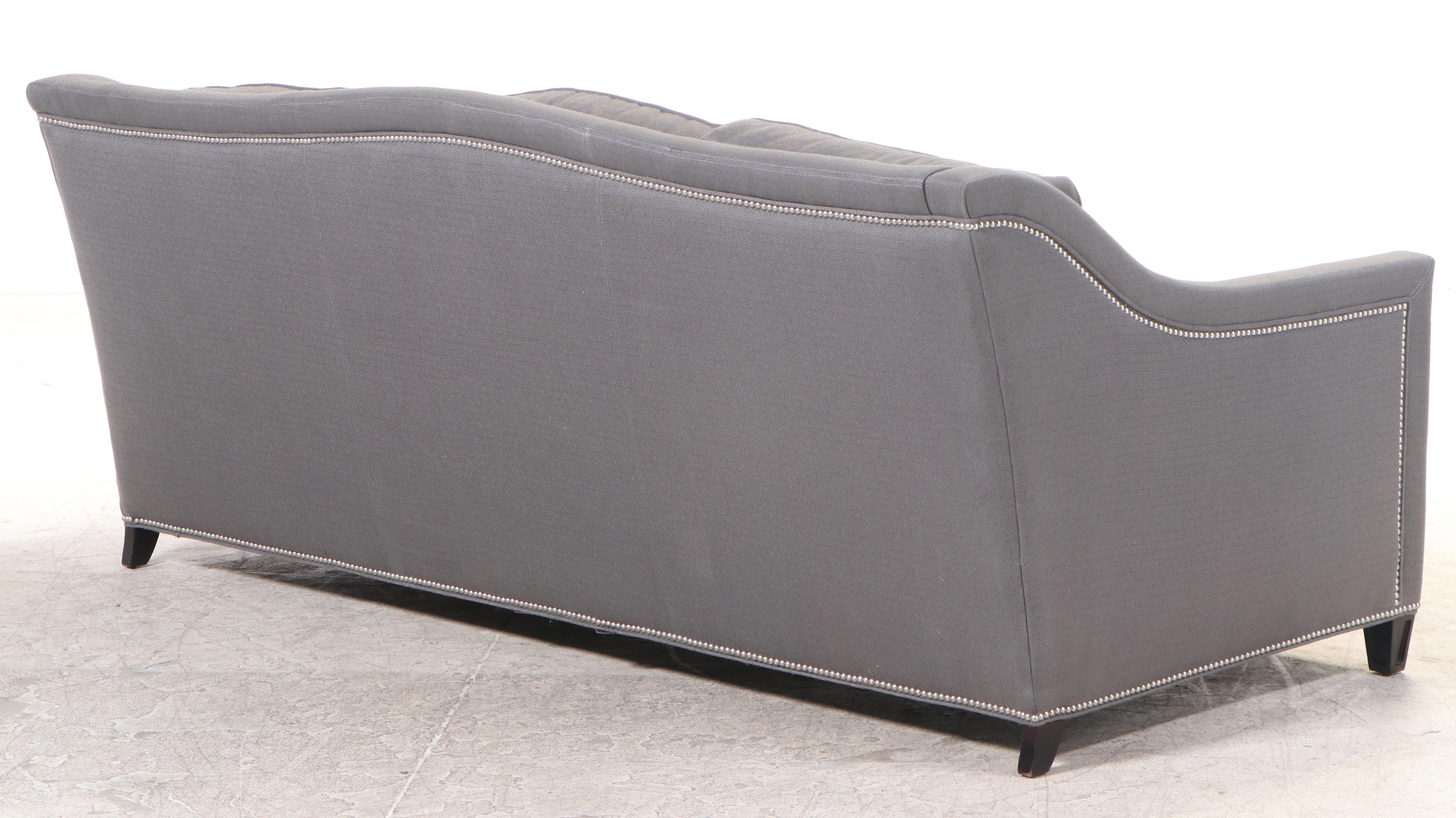 Taylor King Furniture CustomUpholstered Sofa with Nailhead Trim EBTH