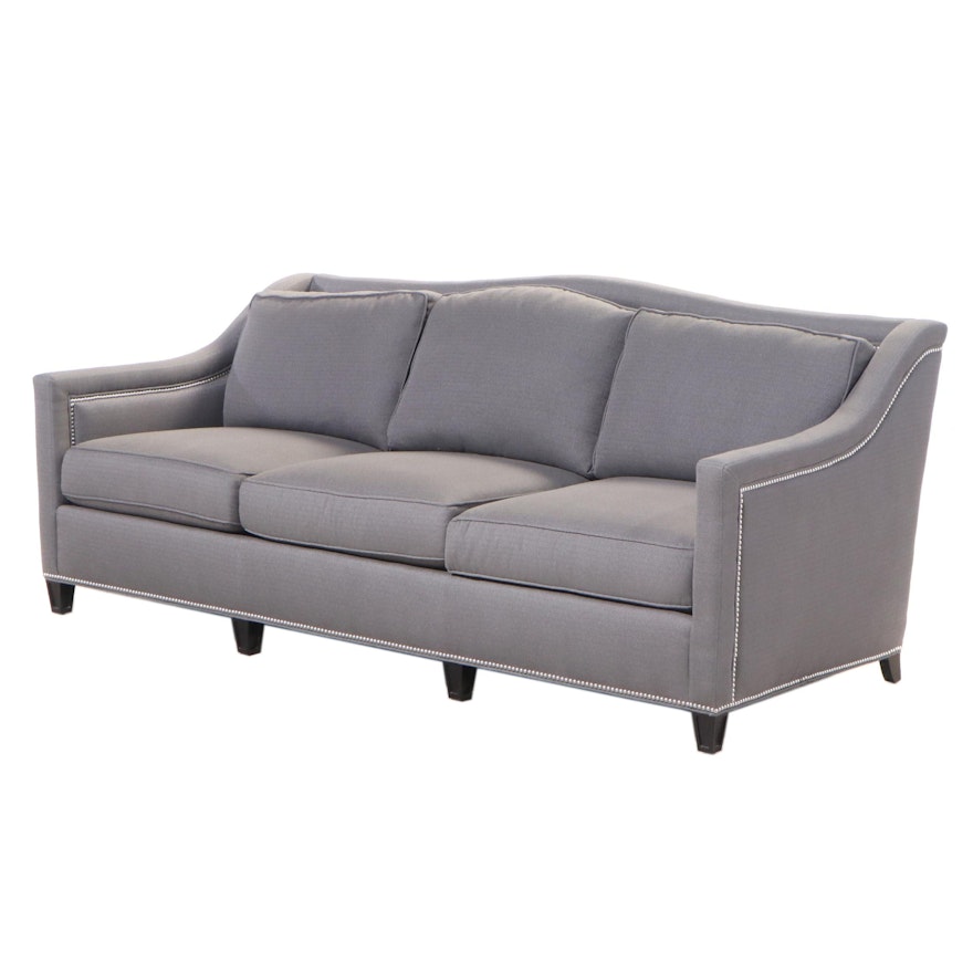 Taylor King Furniture Custom-Upholstered Sofa with Nailhead Trim