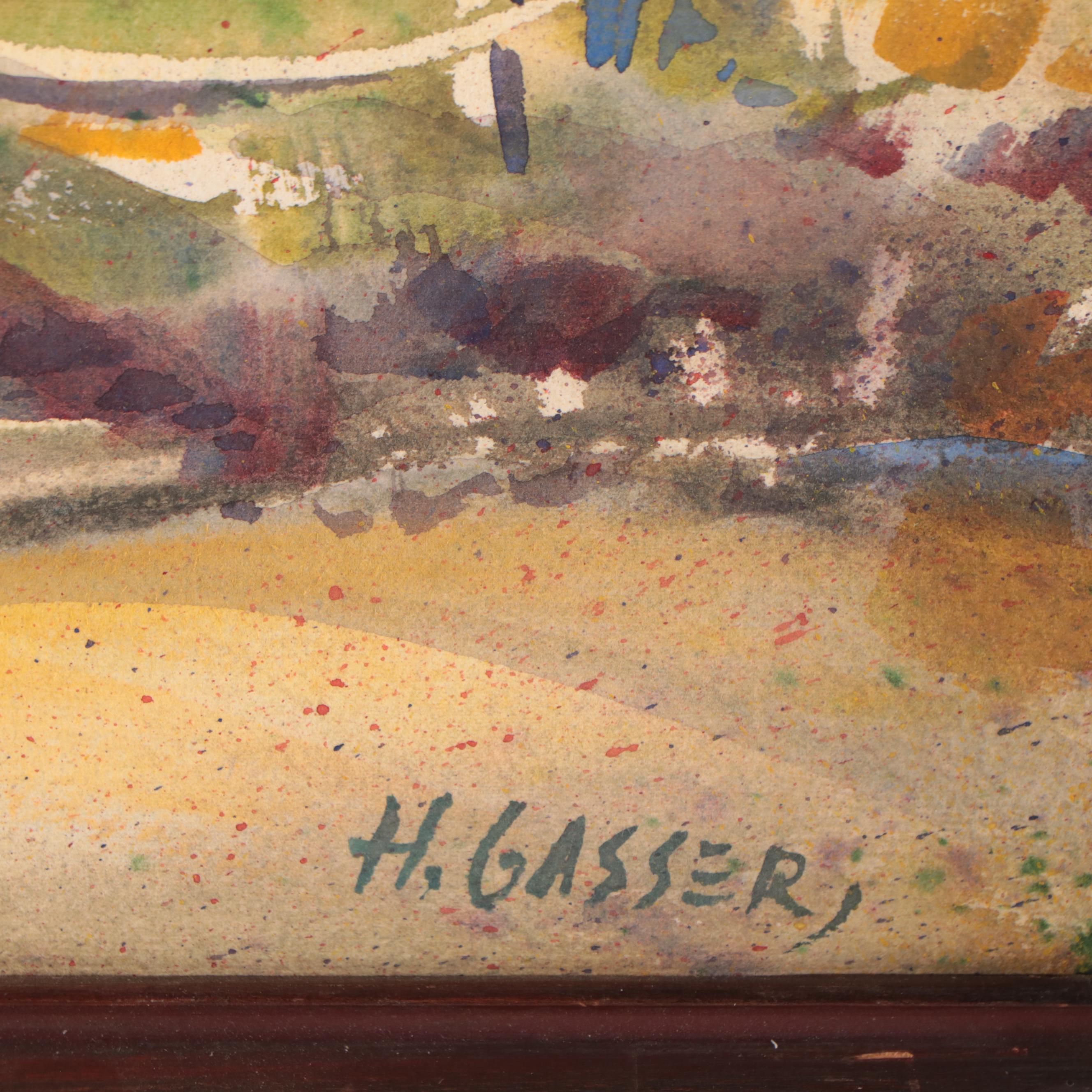 Henry Martin Gasser Watercolor Painting of Homestead EBTH