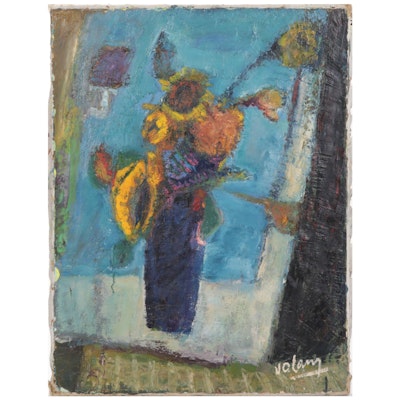 Jean Volang Still Life Oil Painting "Fleurs"