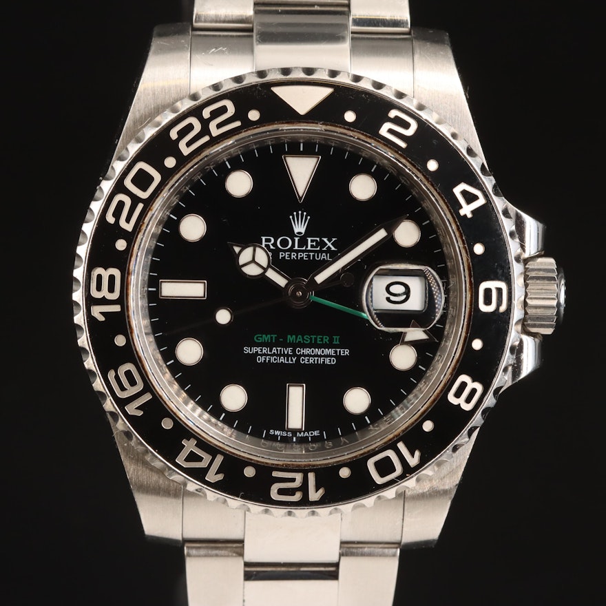 2008 Rolex Oyster Perpetual Date GMT-Master II Wristwatch