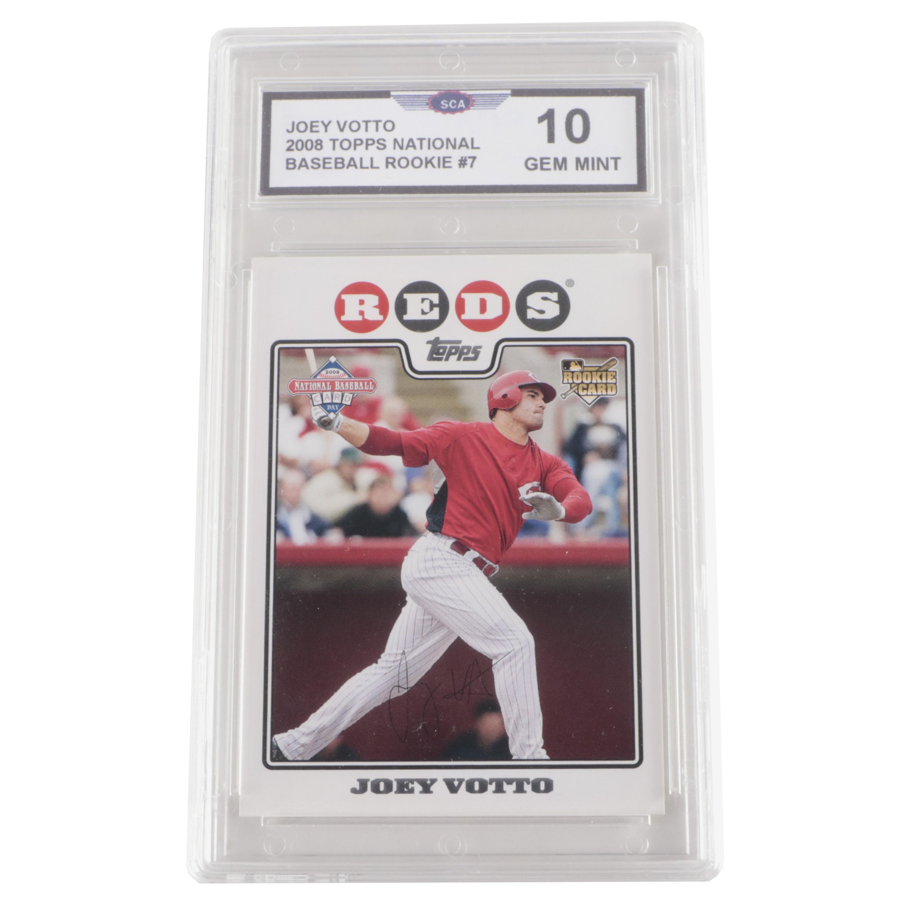 2008 Topps National Baseball Joey Votto Slabbed Rookie Card EBTH
