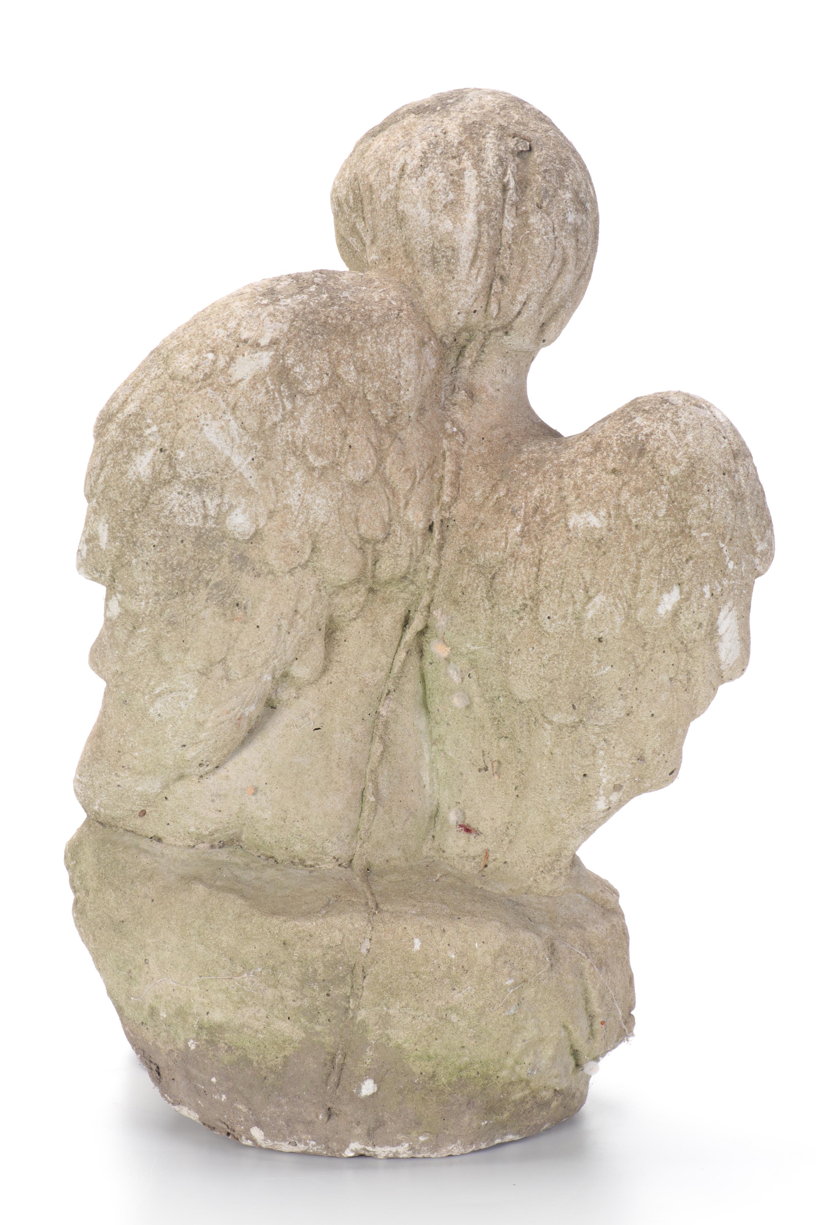 Cast Concrete Cupid Garden Statues EBTH