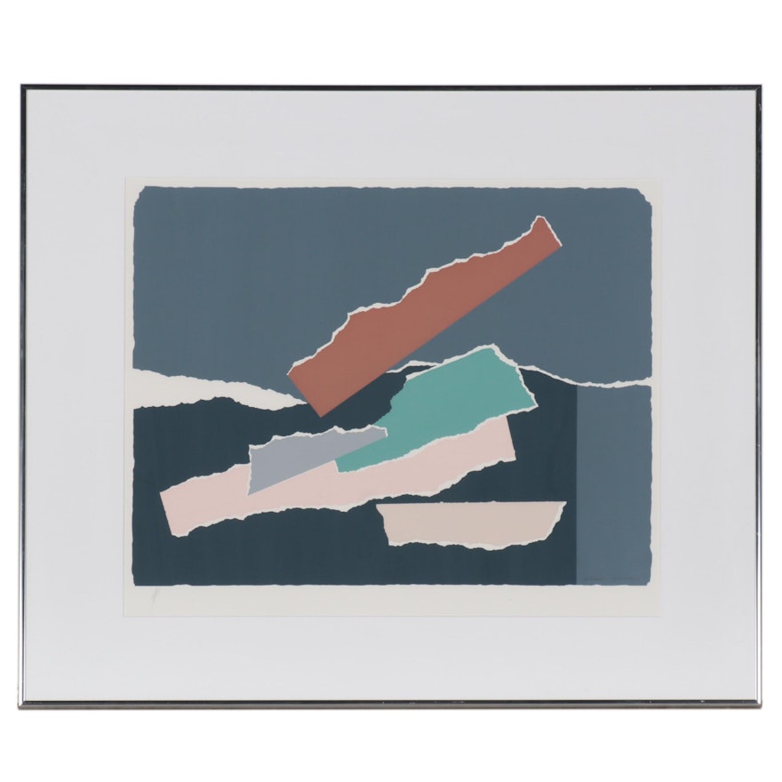 Abstract Non-Objective Serigraph, Late 20th Century