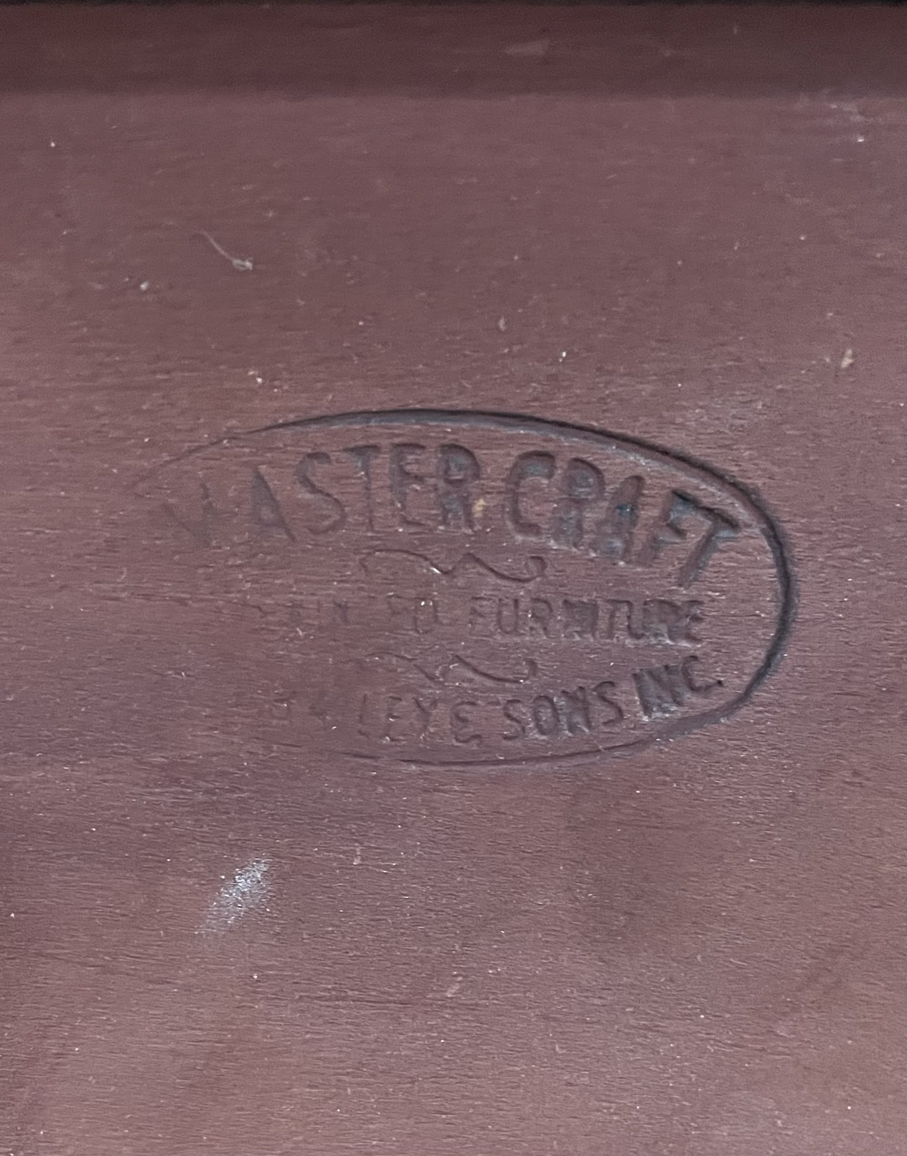 S.J. Bailey & Sons Inc. "Mastercraft" Mid Century Modern Pine Side