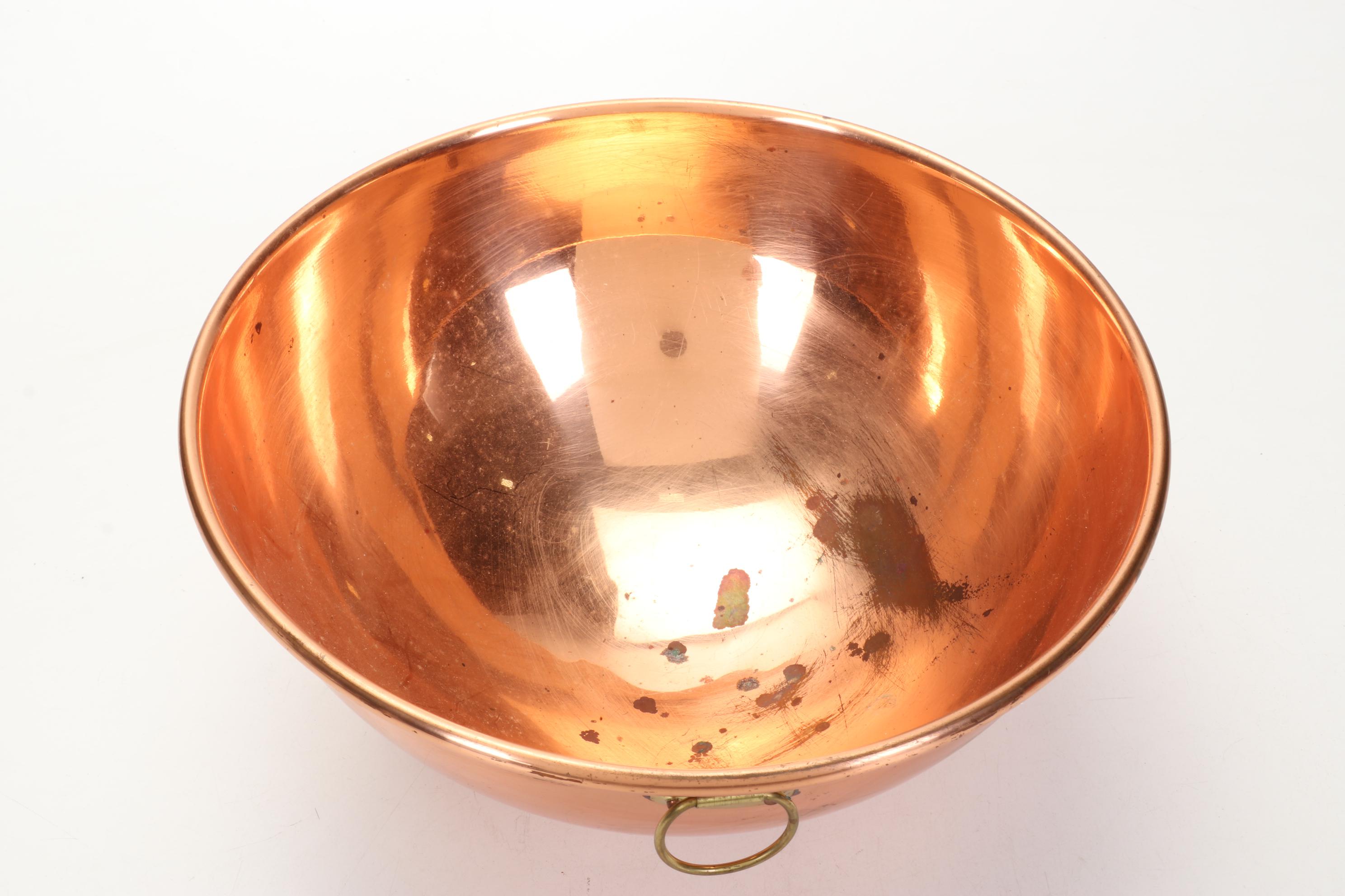 Ethan Allen Hammered Copper Pitcher and Other Copper Kitchenware EBTH