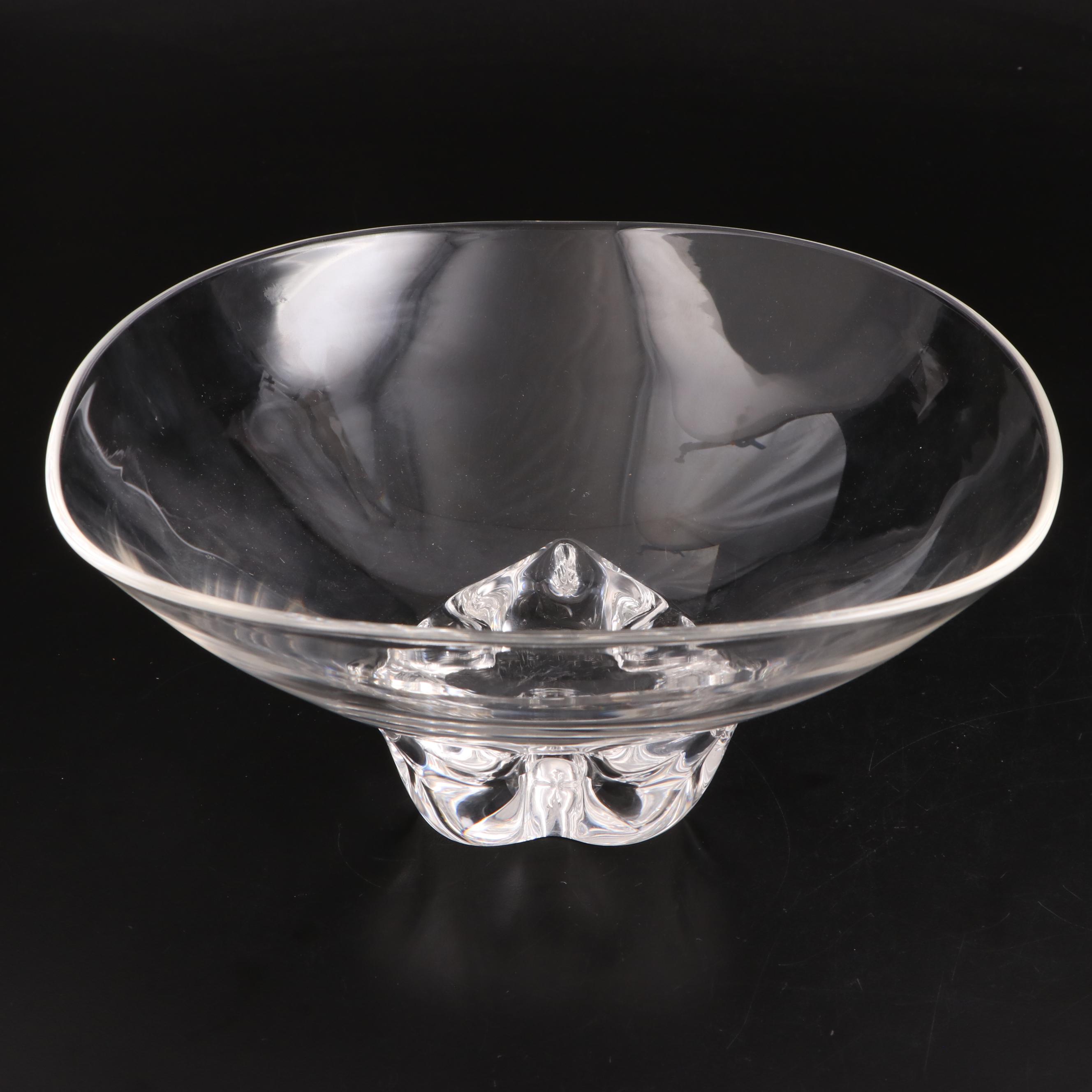 Donald Pollard for Steuben Art Glass "Trillium" Footed Bowl EBTH