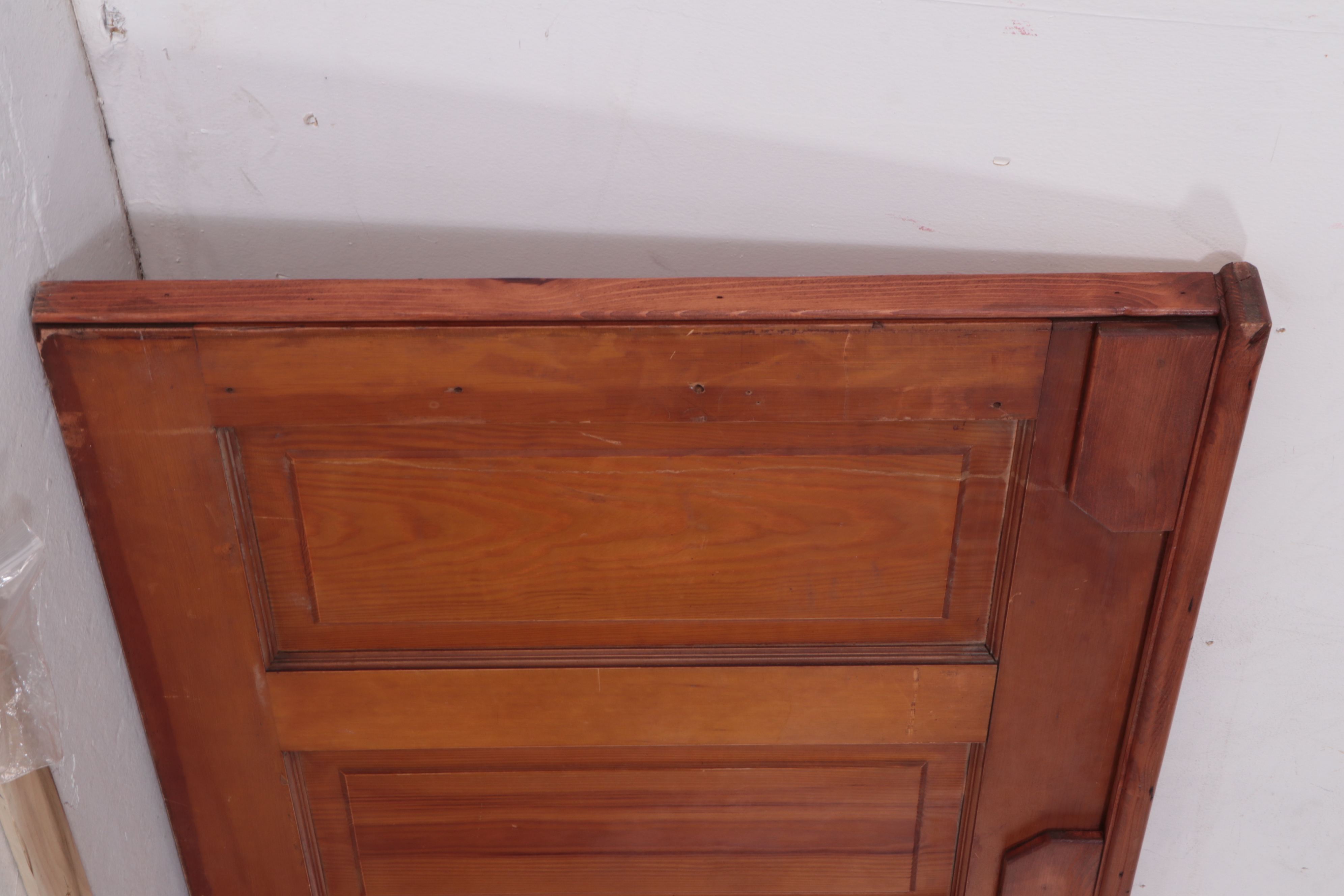 CustomMade Pine Queen Size Headboard, Formerly a Door EBTH