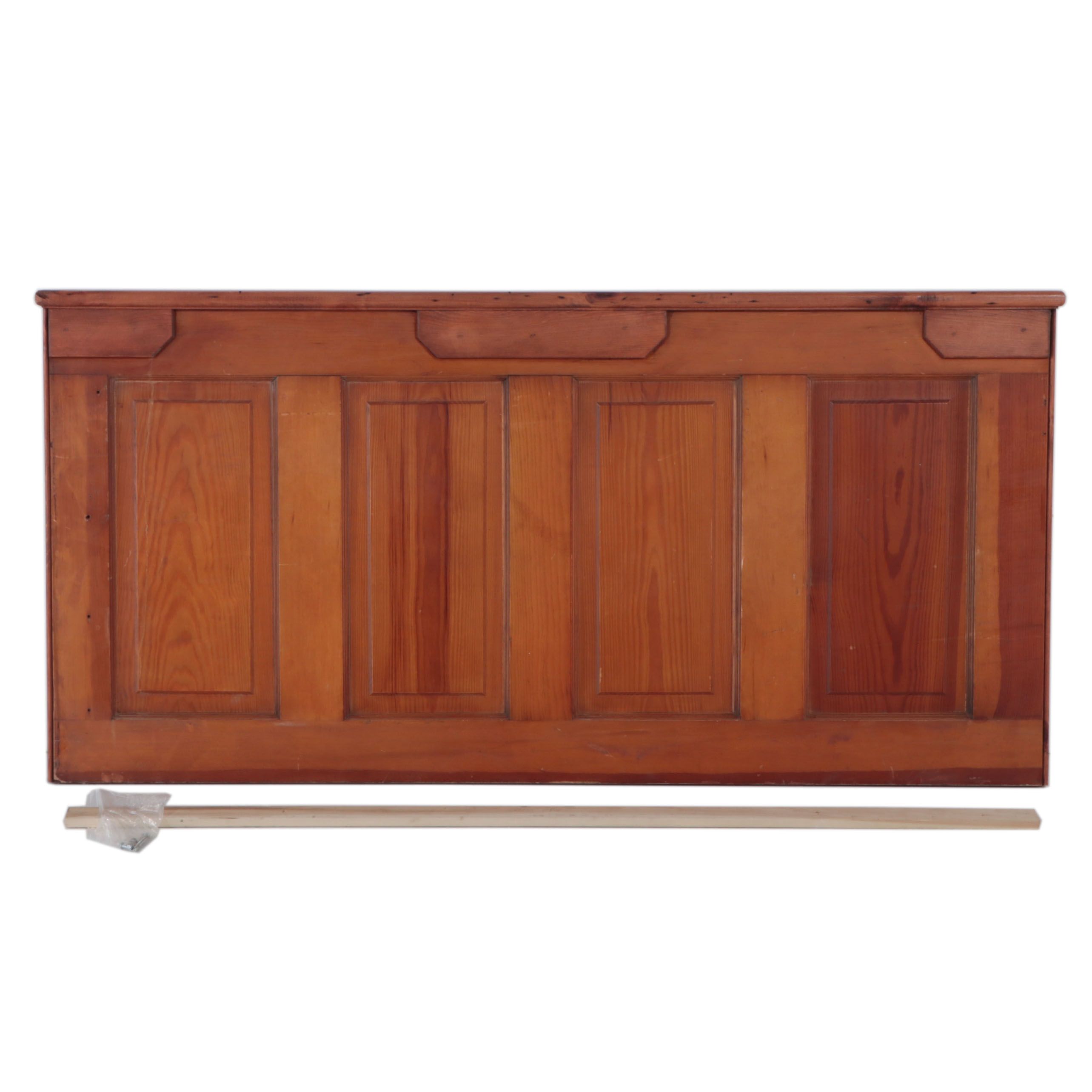 CustomMade Pine Queen Size Headboard, Formerly a Door EBTH