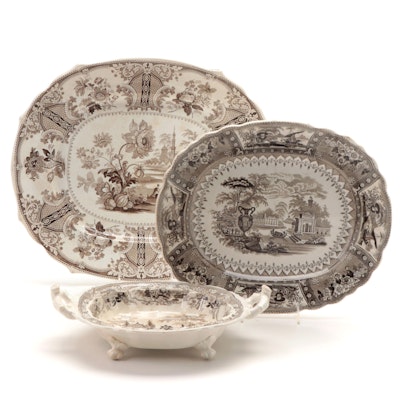 Clementson "Eastern Sketches" and Other English Transferware Stoneware