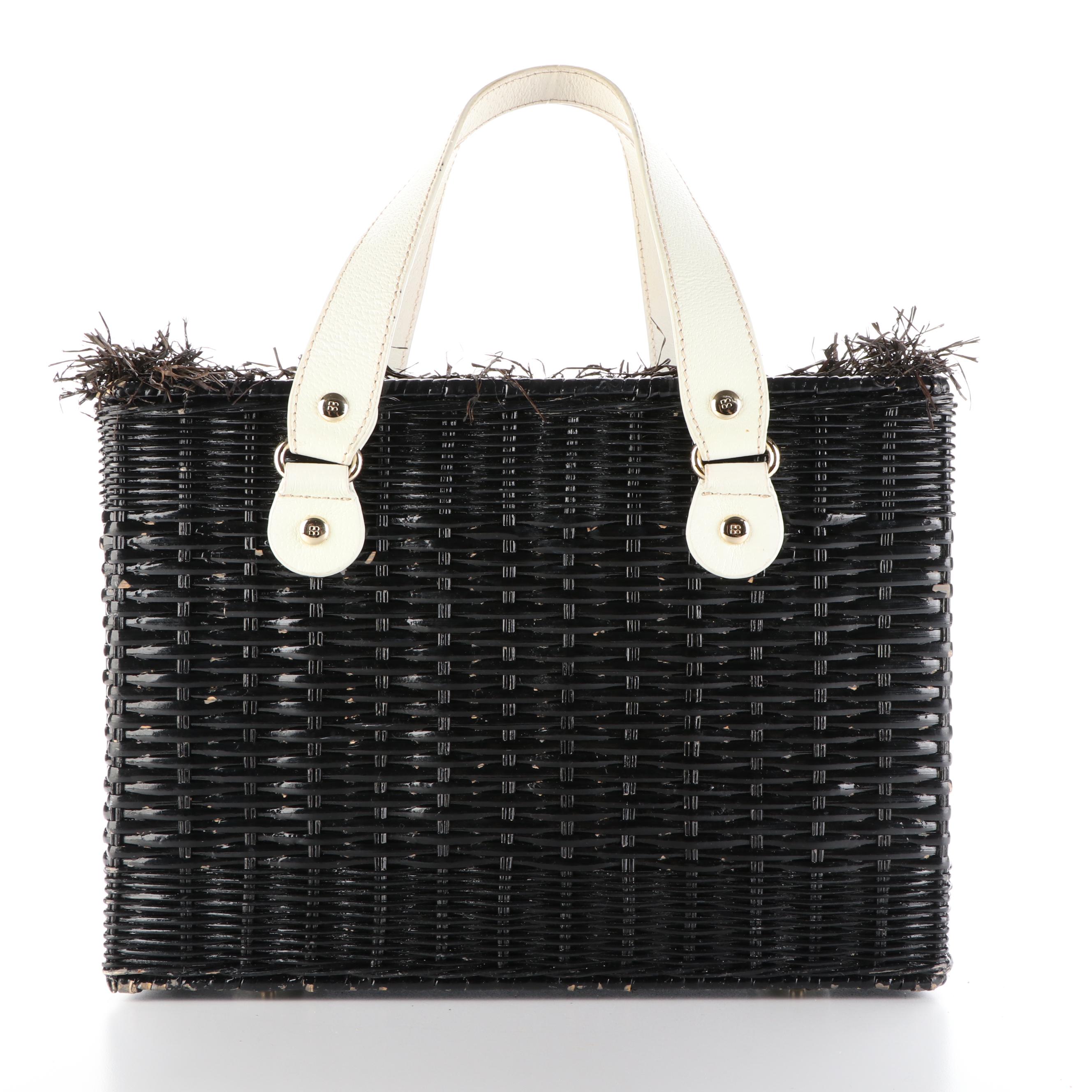 Kate Spade Wicker Handbag with Straw Accent EBTH