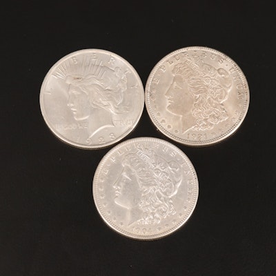 Three United States Silver Dollars