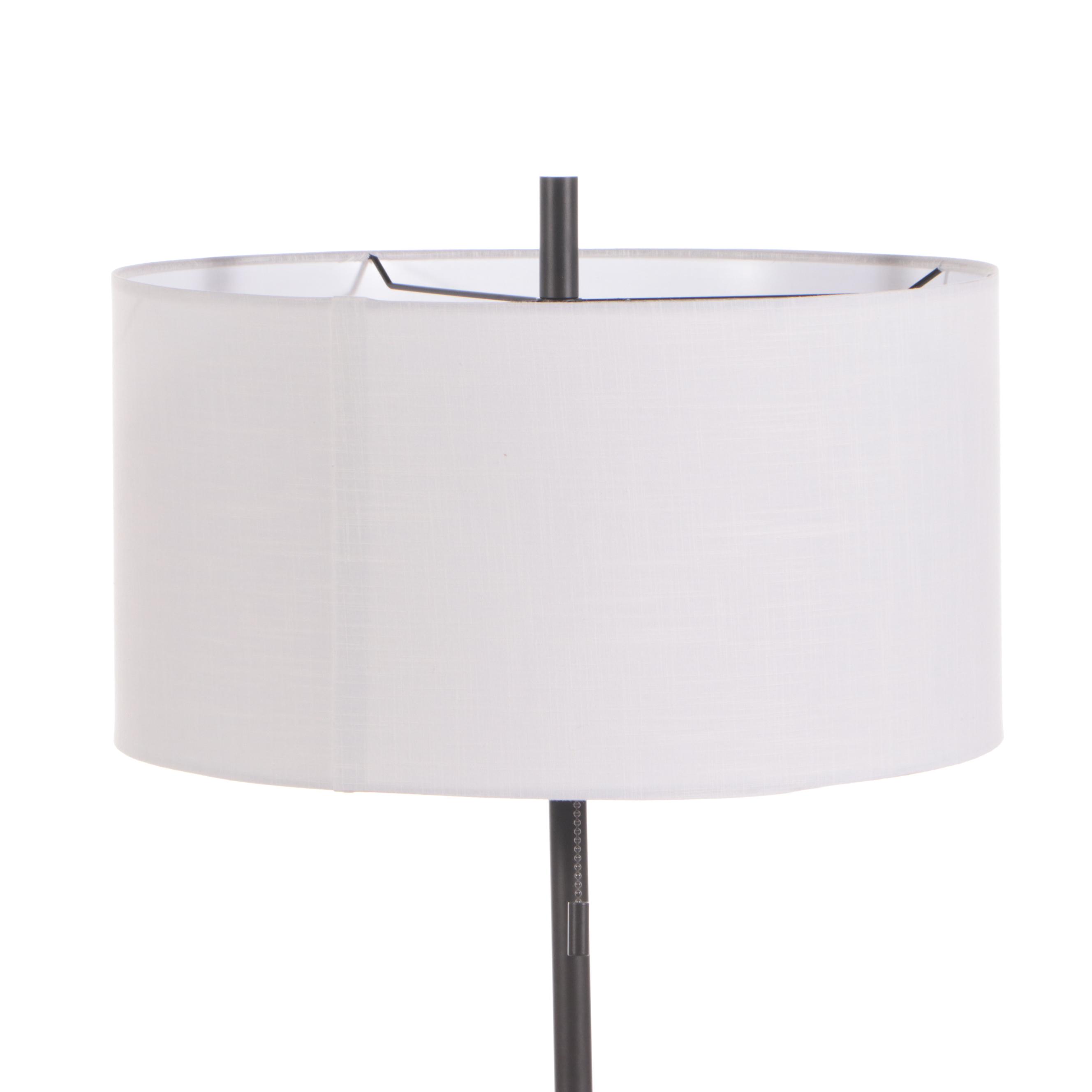 Project 62 Floor Lamp with Wood Block Base EBTH
