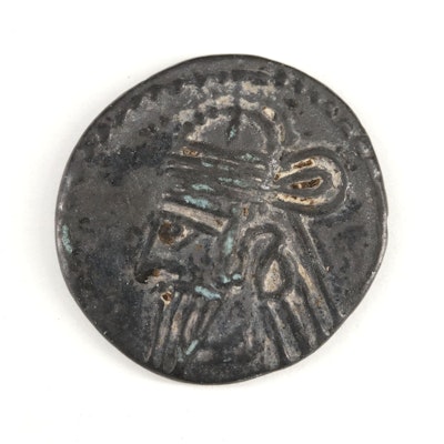 Ancient Parthian Kingdom AR Drachm of Osroes II, ca. 190 AD
