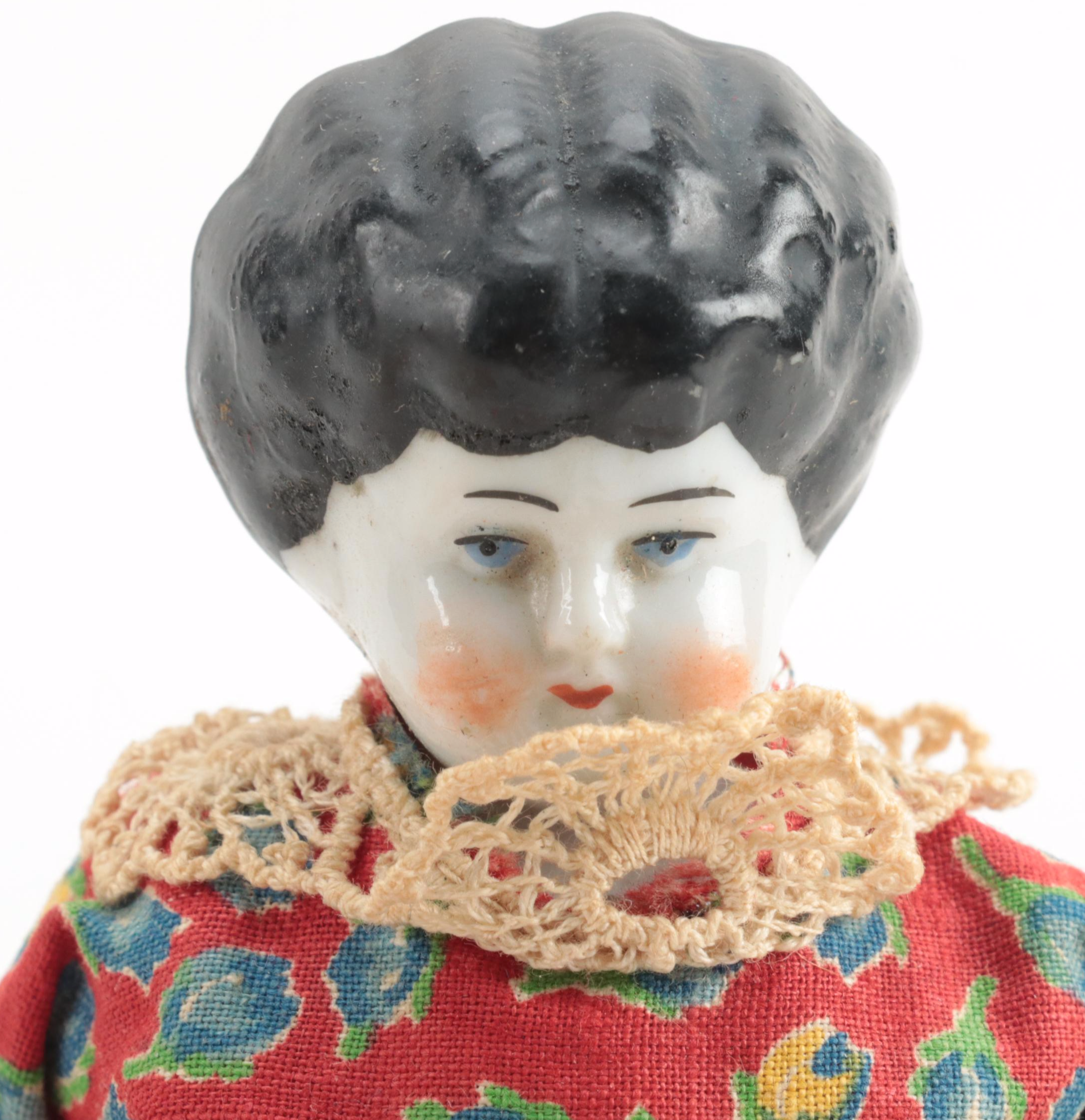 Low Brow China Head Dolls with Half Dolls and All Bisque Doll EBTH