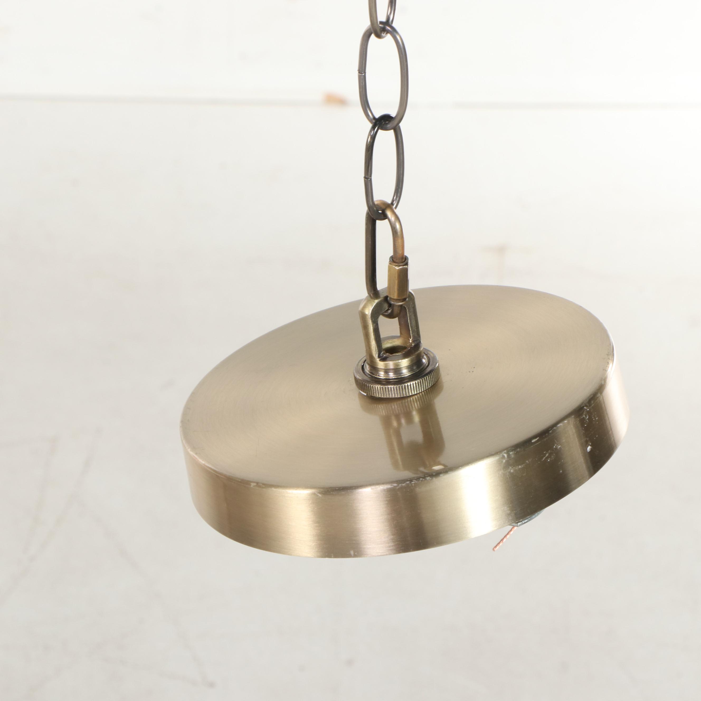 Threshold White Rattan Dome Pendant Light EBTH