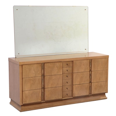 American of Martinsville Mid Century Modern Blond Mahogany Dresser