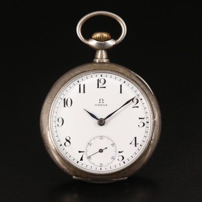 1912 Omega 800 Silver Pocket Watch