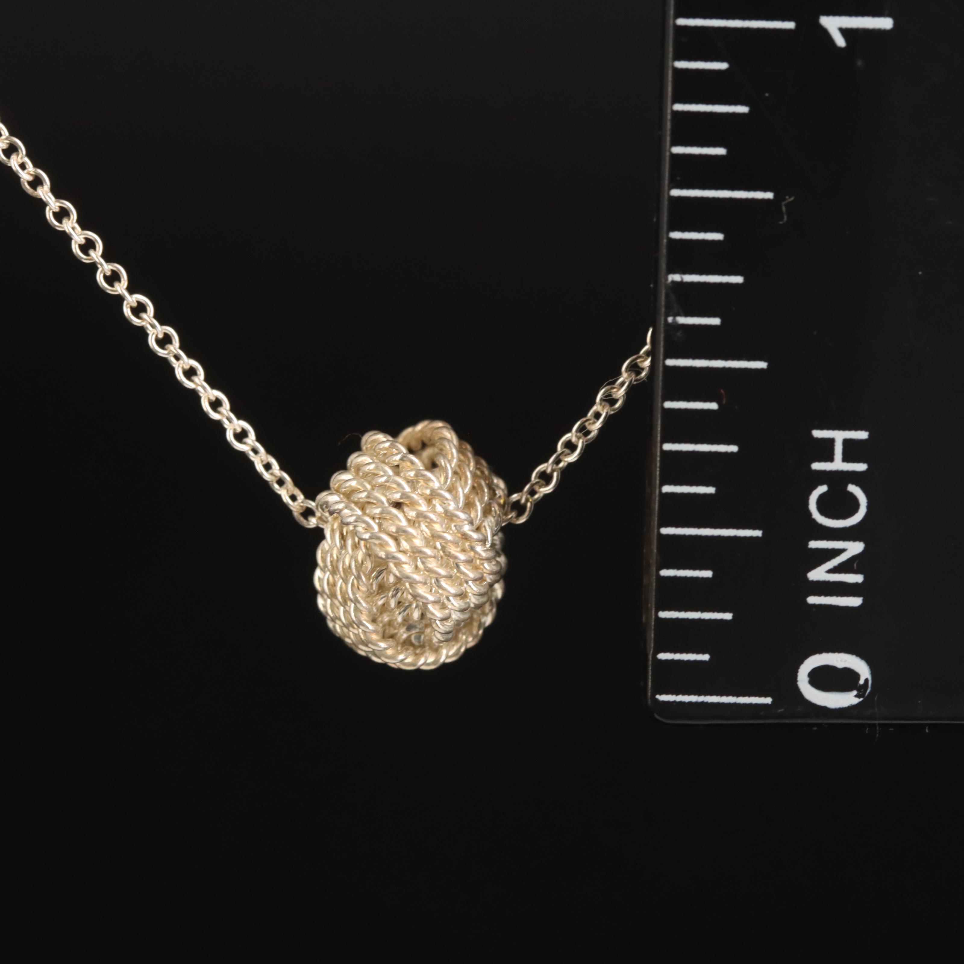 Tiffany & Co. Twist Knot Pendant Necklace EBTH