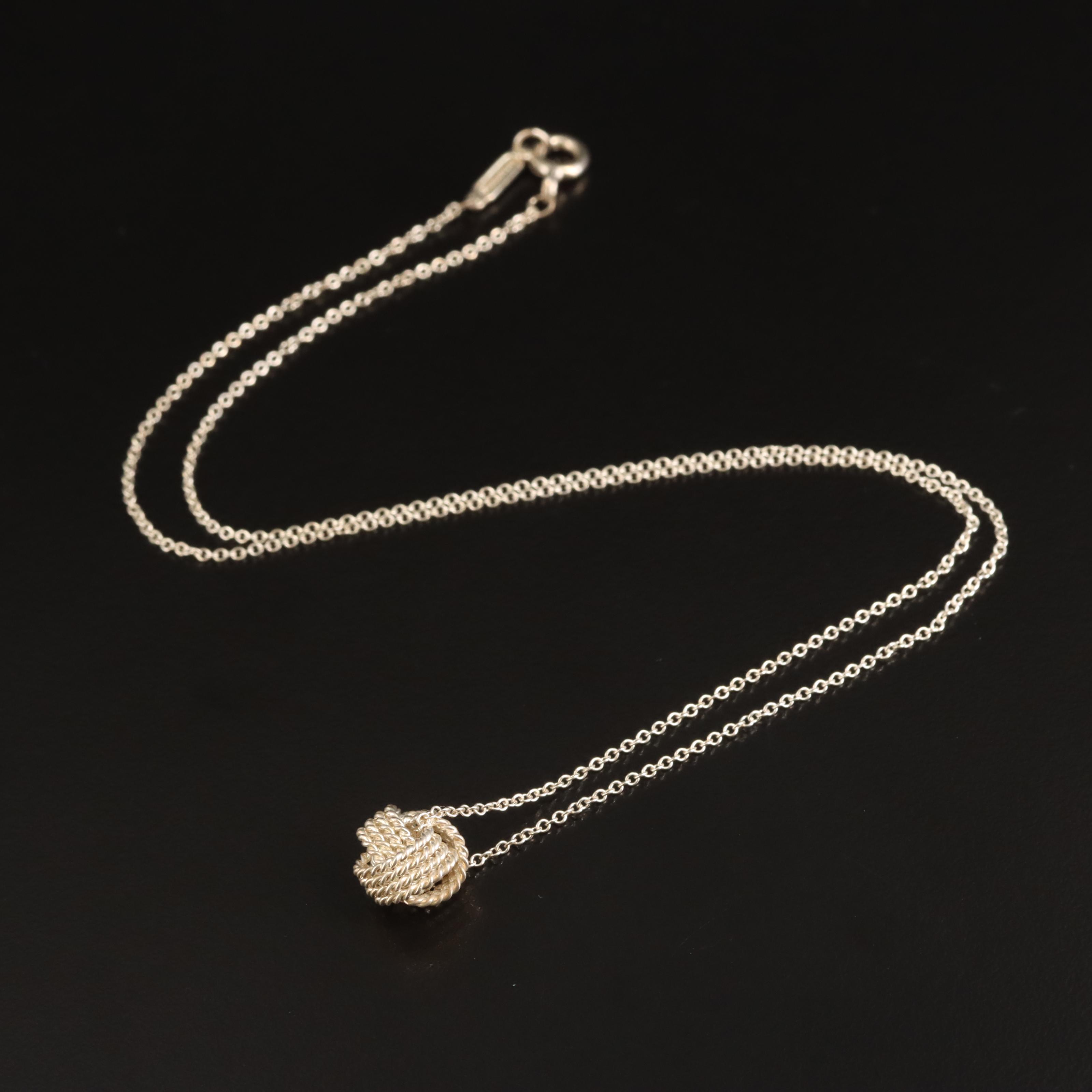 Tiffany & Co. Twist Knot Pendant Necklace EBTH