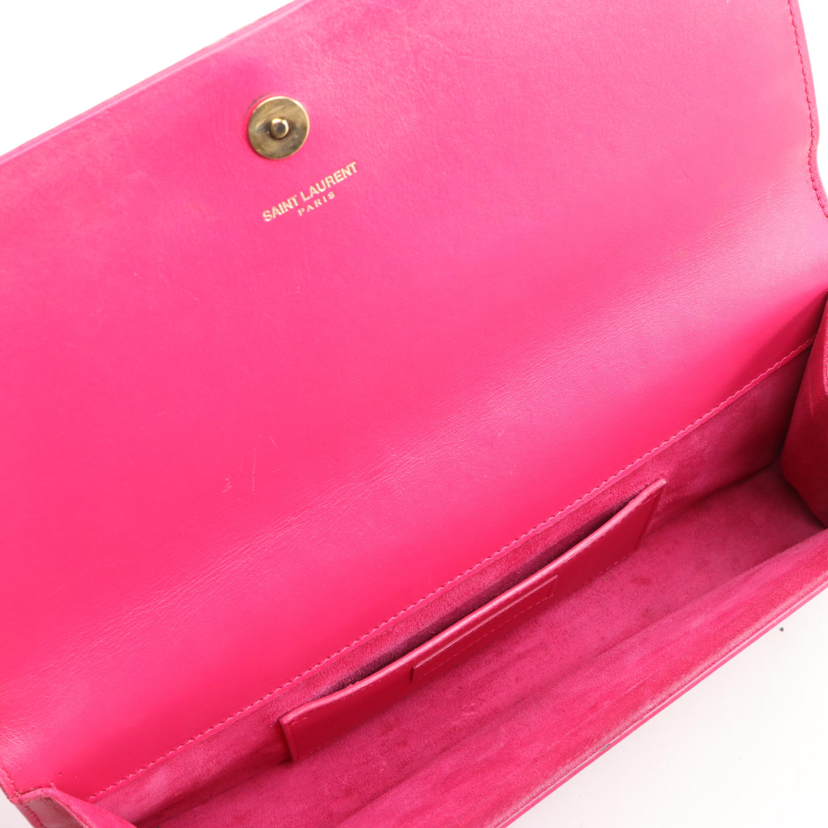 Yves Saint Laurent YSL Clutch with Tassel in Leather EBTH