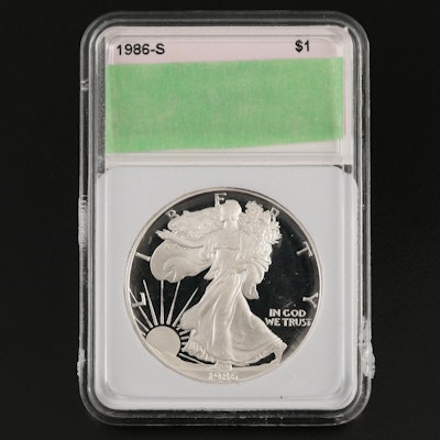 1986-S $1 American Silver Eagle Proof Coin