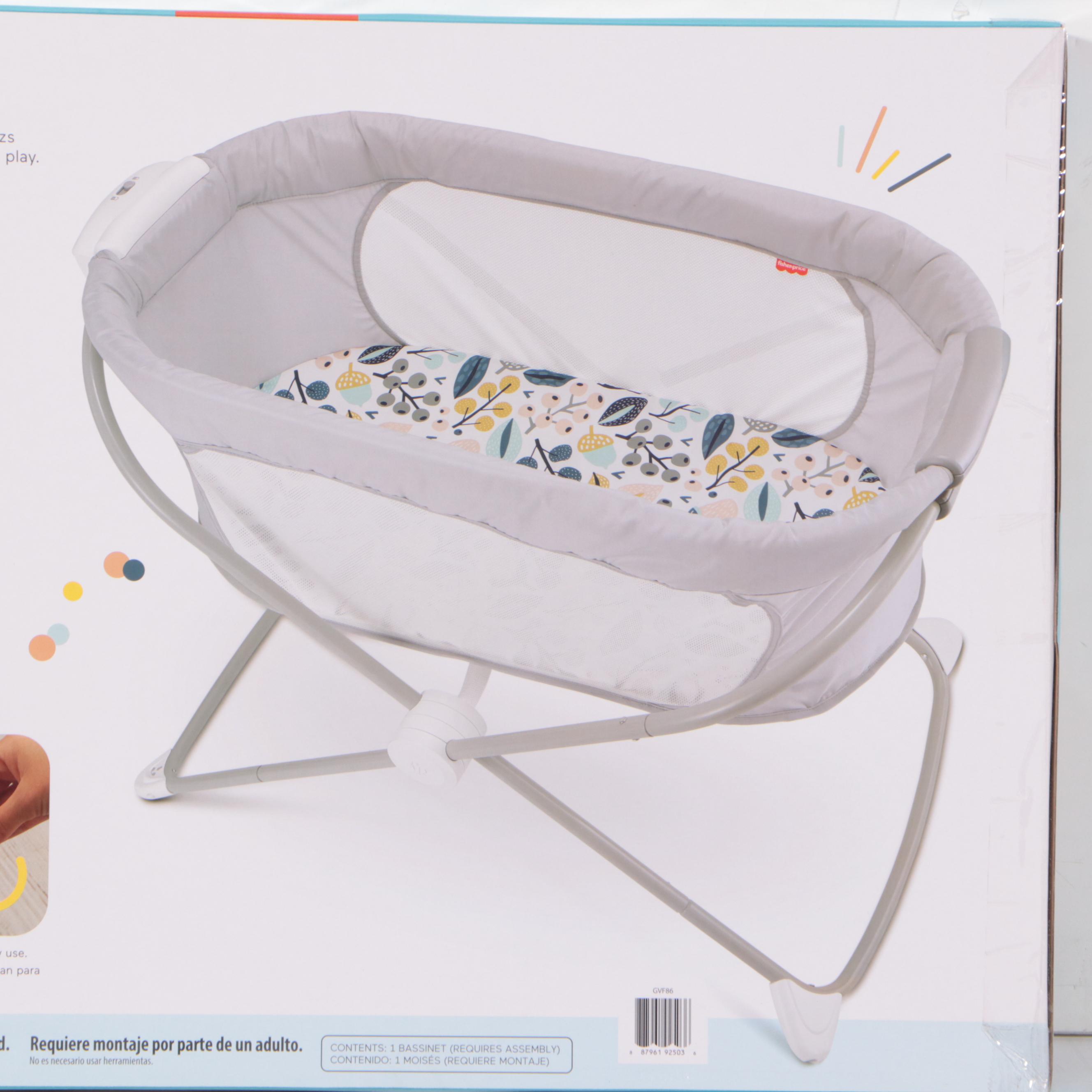 Fisher-Price Soothing View Folding Bassinet | EBTH