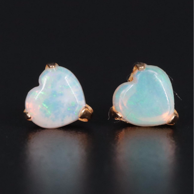 18K Opal Stud Earrings
