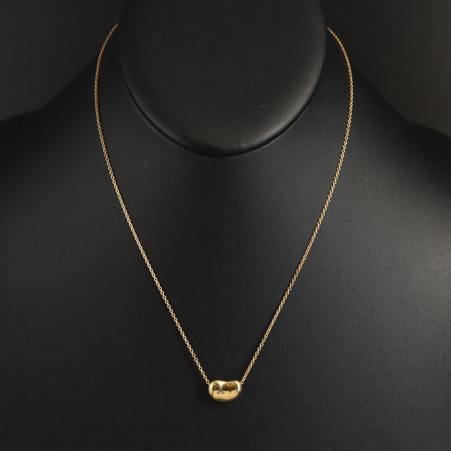Elsa Peretti for Tiffany & Co. "Bean" 18K Necklace