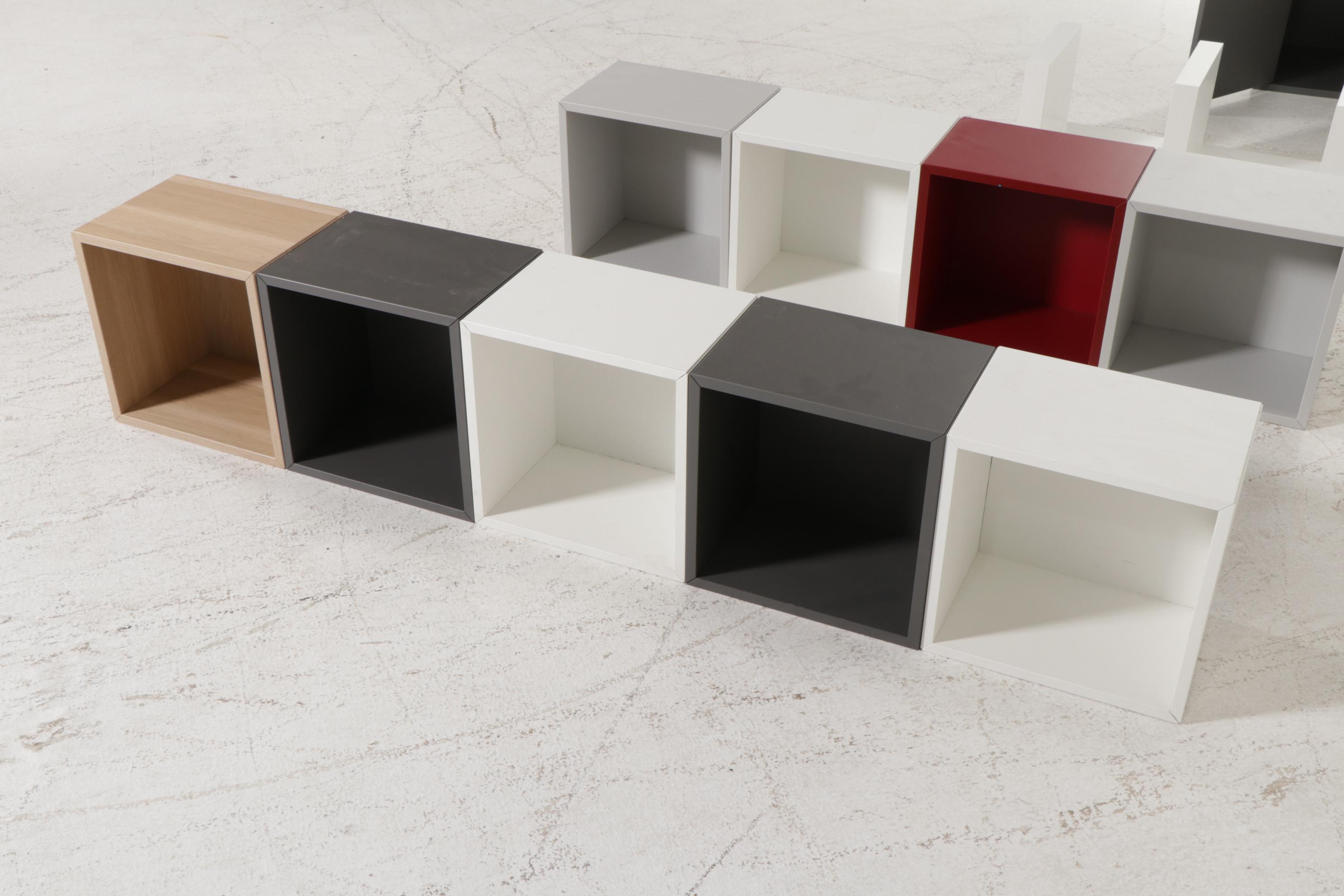 IKEA "Eket" Cube Storage System with White Laminate Tower Bookcase EBTH