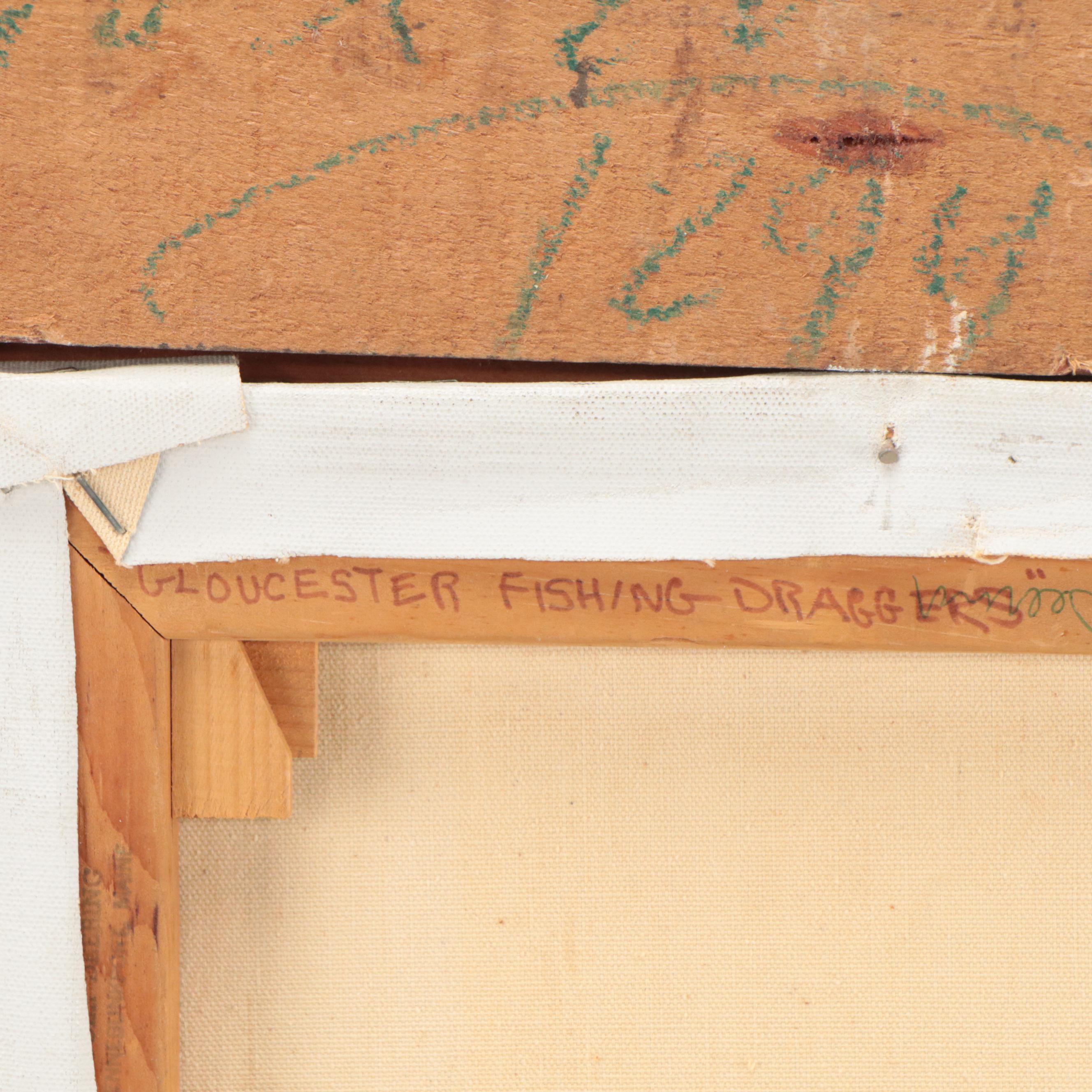 Roger Deering Harbor Scene Oil Painting EBTH