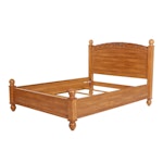American Signature French Provincial Style Pine Queen Size Bed