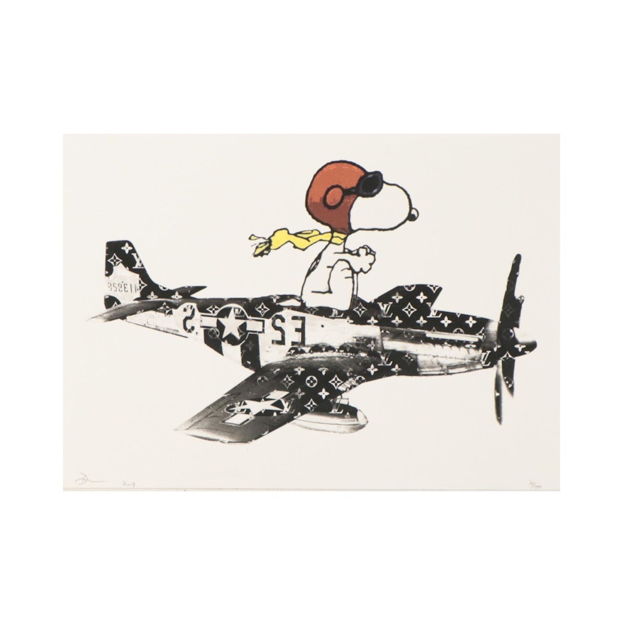 Death NYC Pop Art Graphic Print of Snoopy, 2019