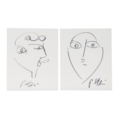 Peter Keil Portrait Ink Drawings