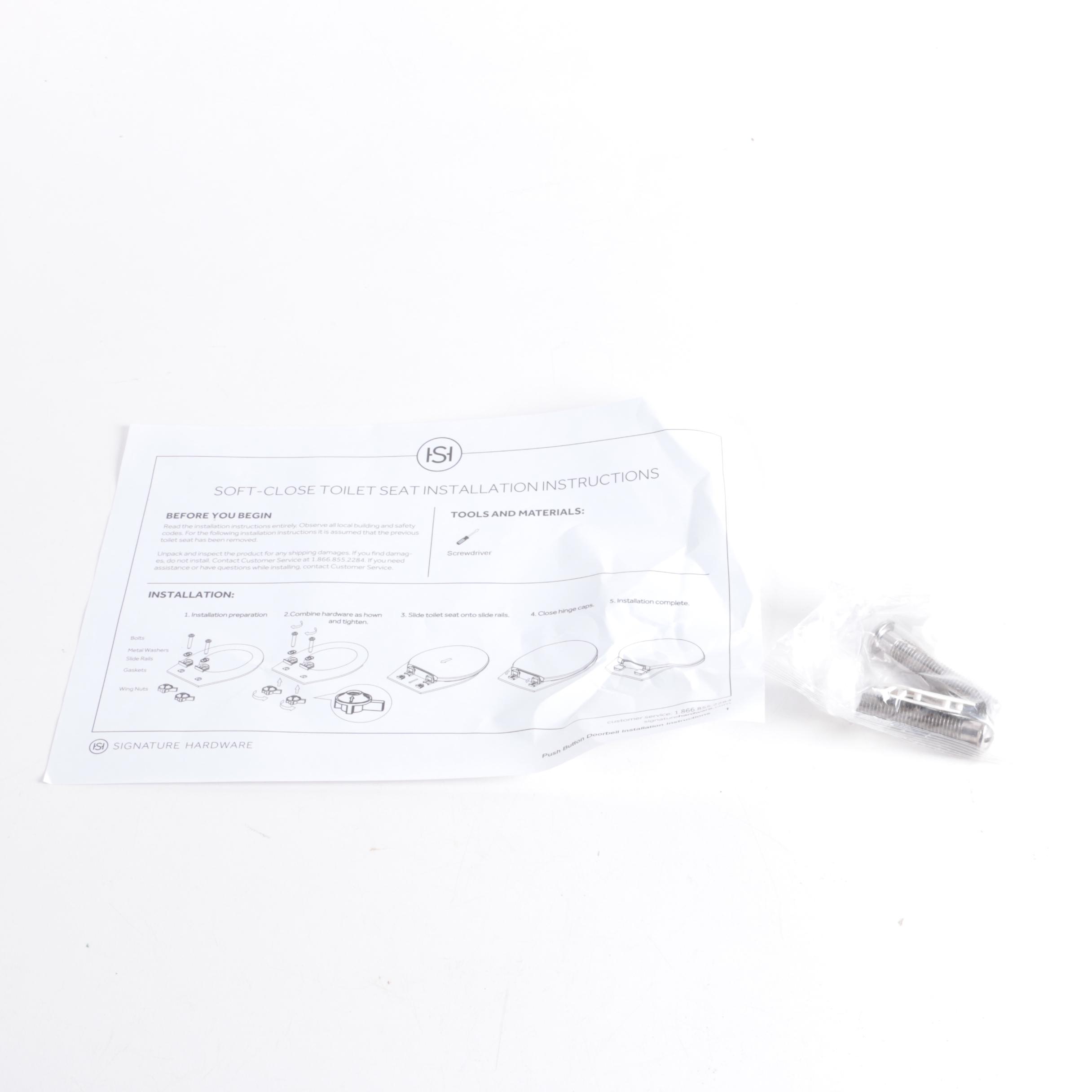 Elongated SelfClosing Toilet Seat in White EBTH