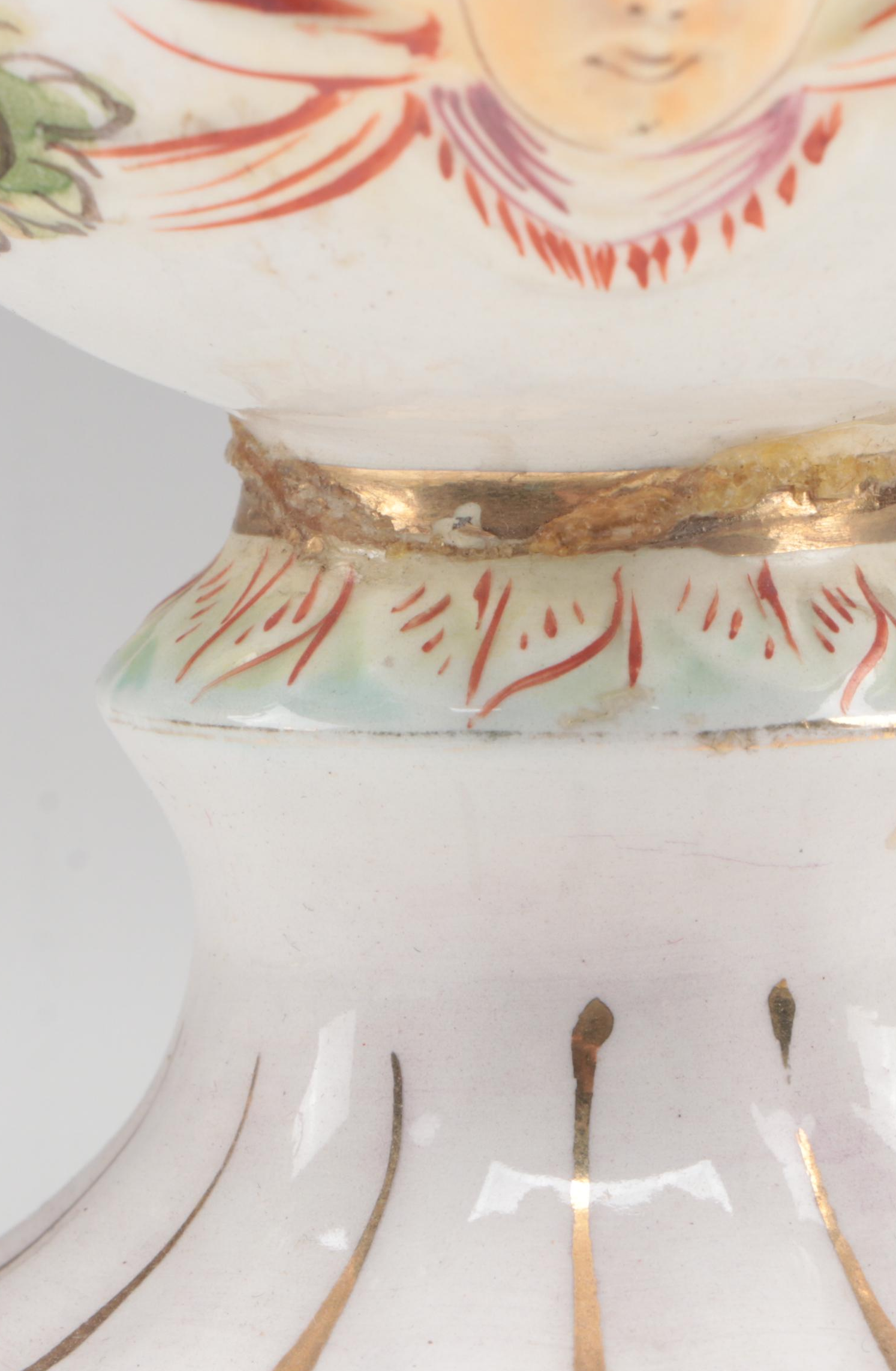 Capodimonte Porcelain Vases, Lidded Box and Ladle, Mid to Late 20th