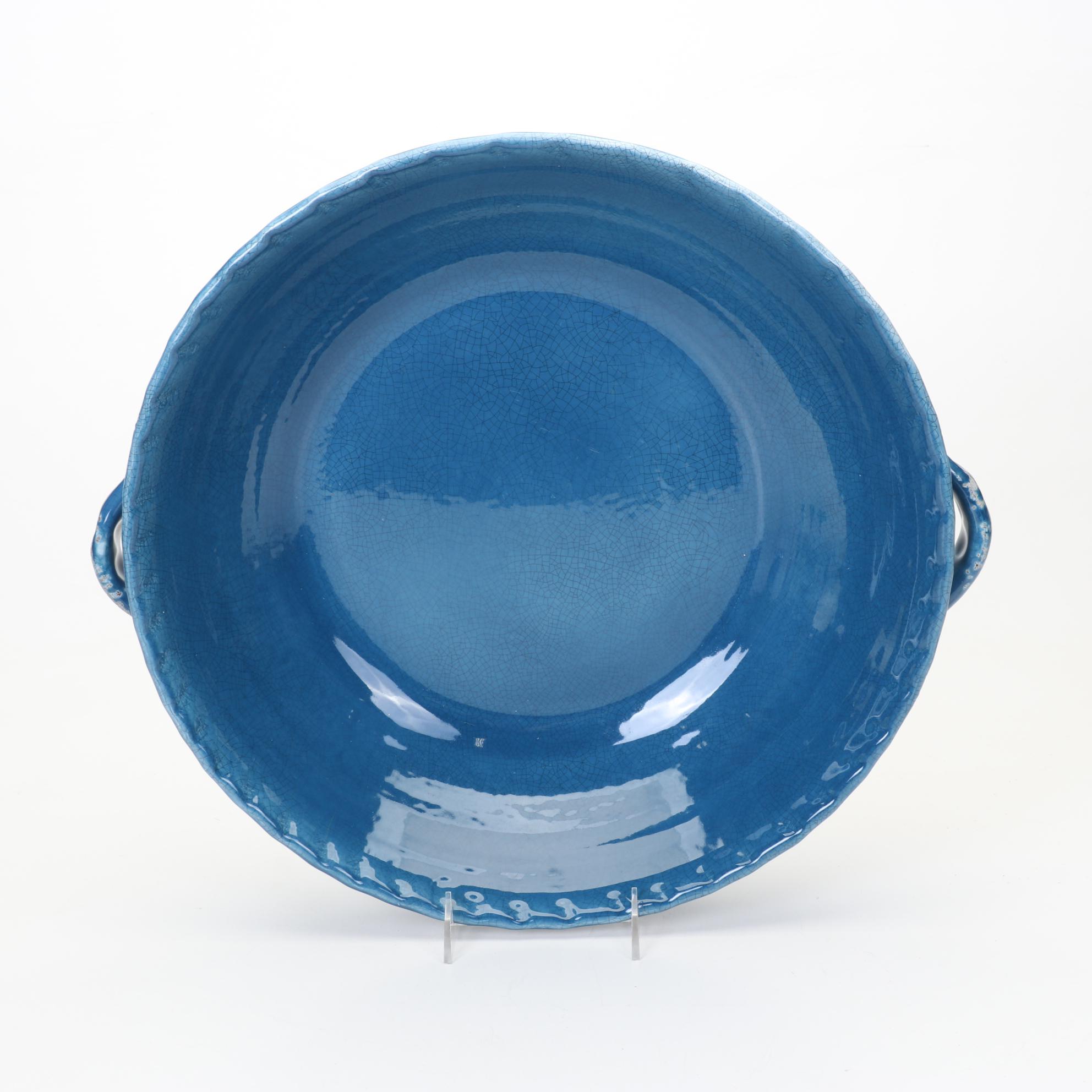 Williams Sonoma "Rustic Italian" Pasta Bowl, With Topiary Urns, Blown